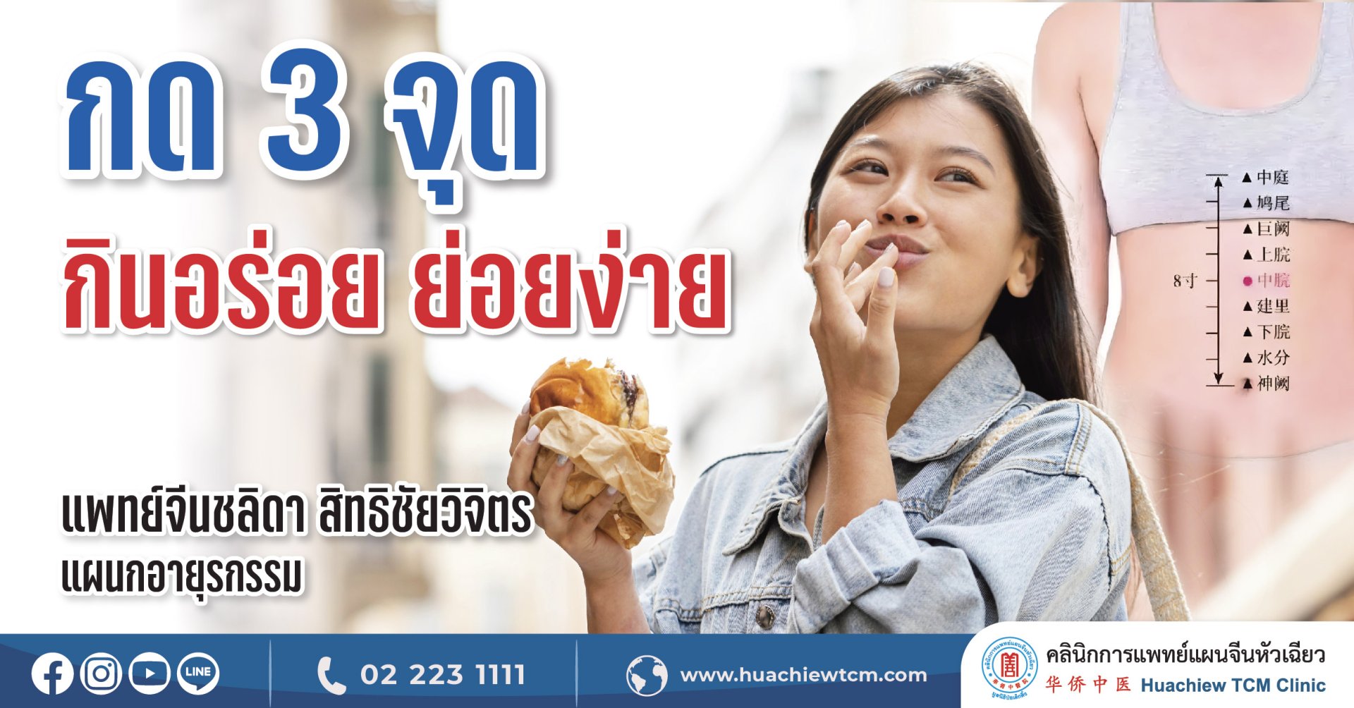 กด 3 จุด กินอร่อยย่อยง่าย กด 3 จุด กินอร่อยย่อยง่าย