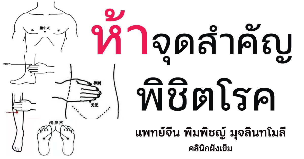 ห้าจุดสำคัญพิชิตโรค ห้าจุดสำคัญพิชิตโรค