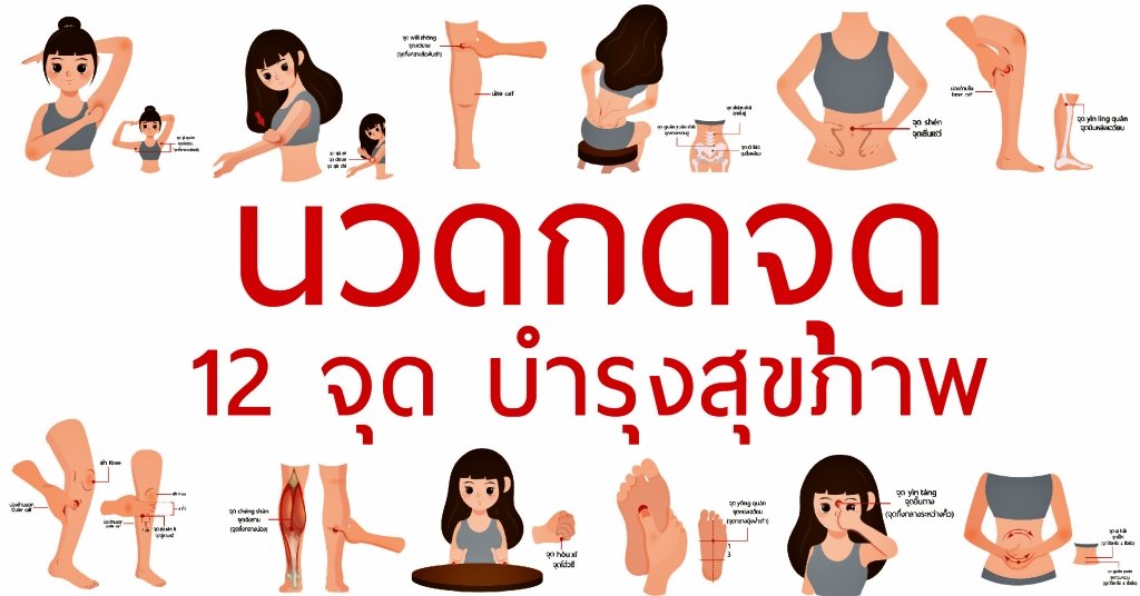 นวดกดจุดด้วยตนเอง 12 จุดอายุวัฒนะ นวดกดจุดด้วยตนเอง 12 จุดอายุวัฒนะ