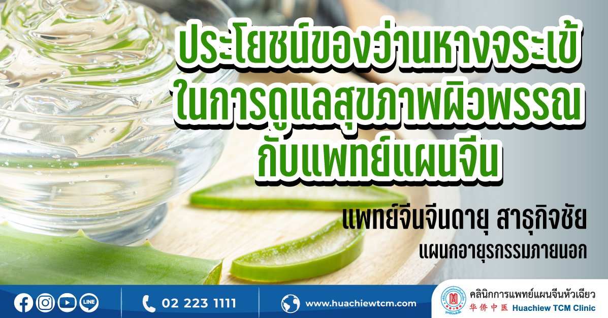 ประโยชน์ของว่านหางจระเข้ในการดูแลสุขภาพผิวพรรณกับแพทย์แผนจีน ประโยชน์ของว่านหางจระเข้ในการดูแลสุขภาพผิวพรรณกับแพทย์แผนจีน