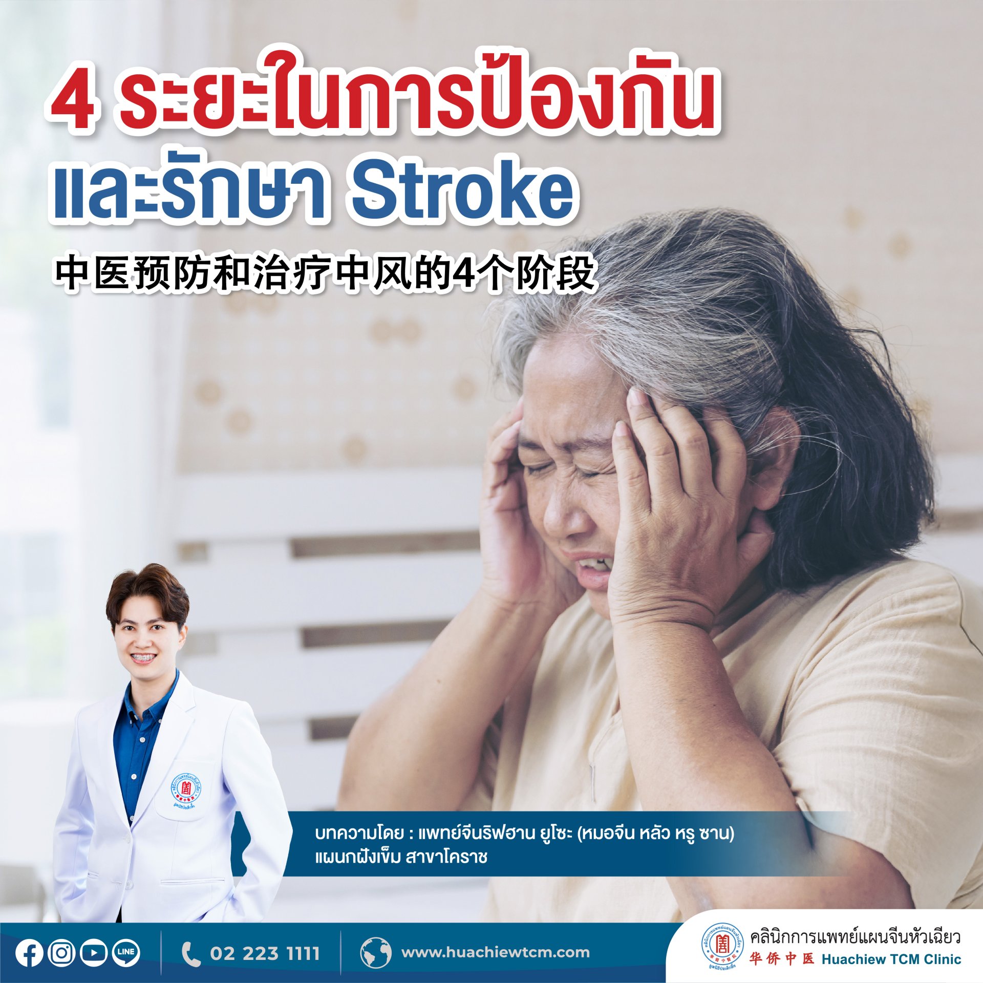 4 ระยะในการป้องกันและรักษา Stroke 4 ระยะในการป้องกันและรักษา Stroke