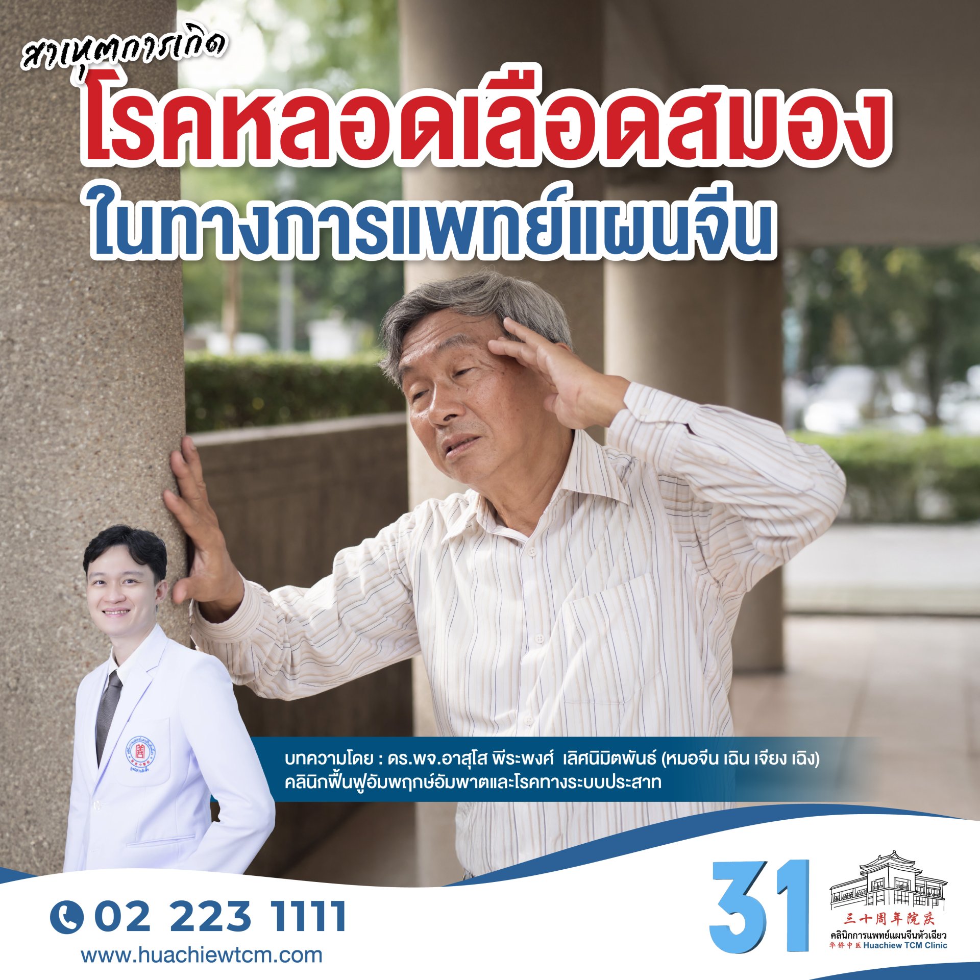 สาเหุตการเกิดโรคหลอดเลือดสมองในทางการแพทย์แผนจีน