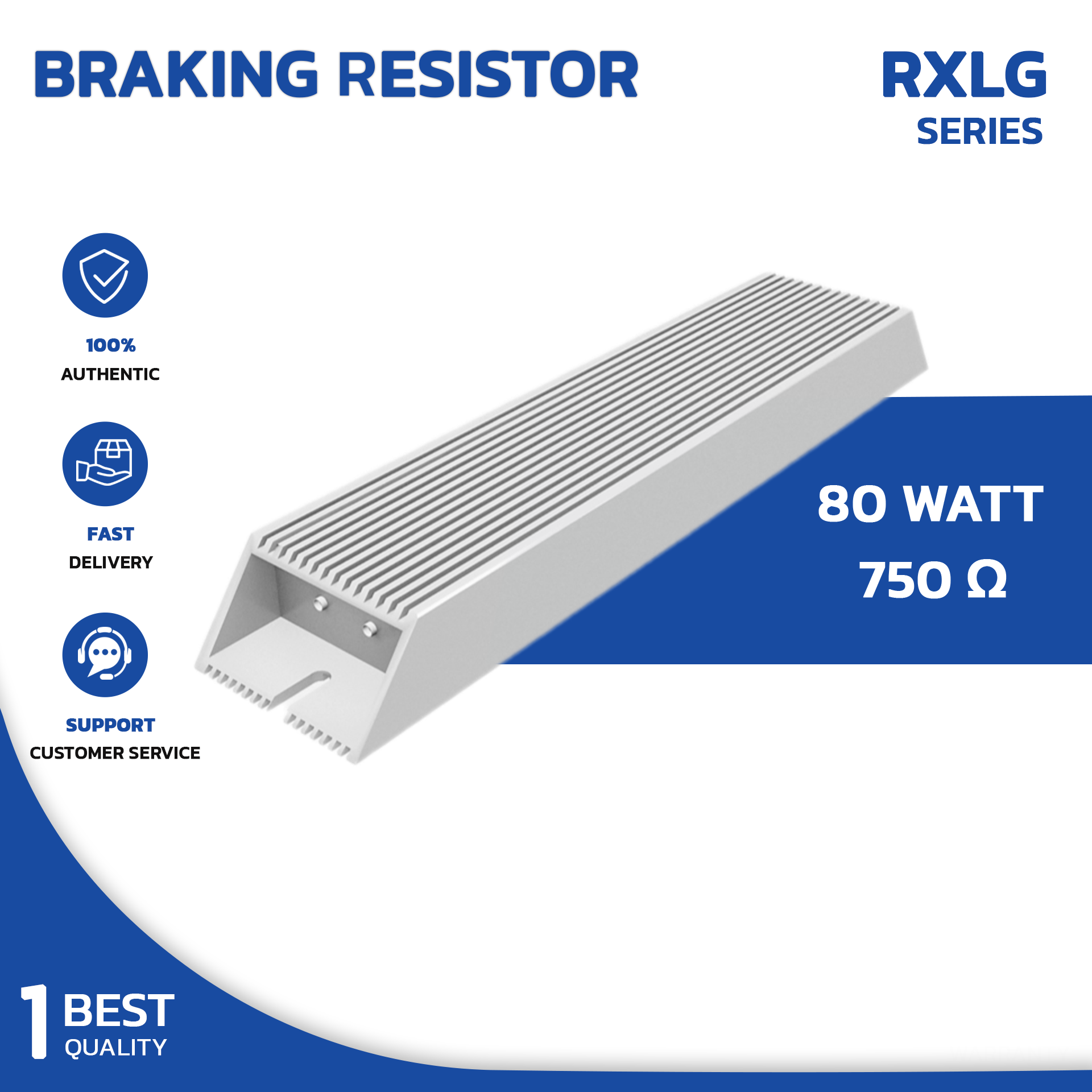 Braking Resistor 80 Watt 750 Ohm