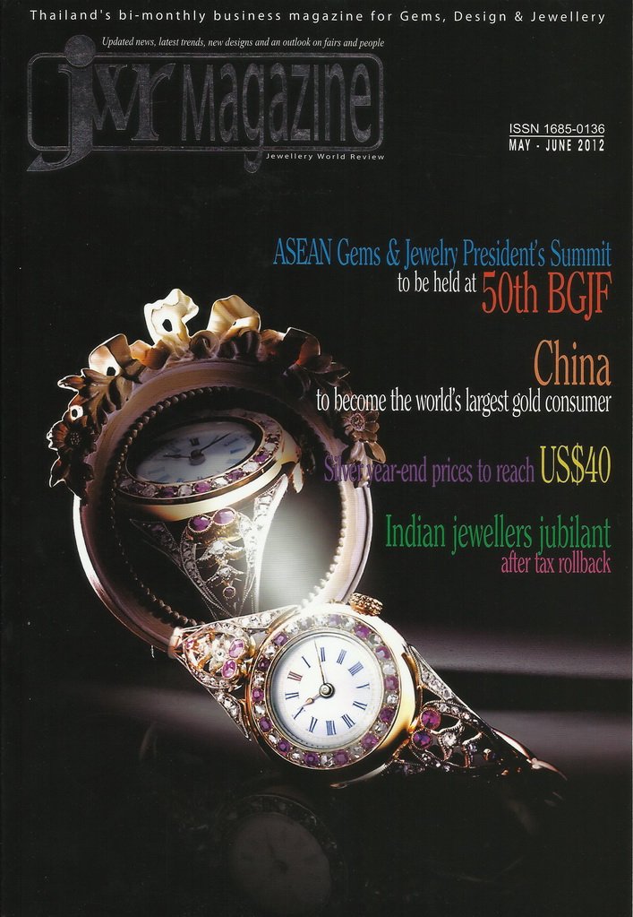 Thai jewellery industry celebrates blissful wedding งานฉลองพิธีมงคลสมรสของคุณพีรวัฒน์  สุรเศรษฐ กรรมการผู้จัดการกลุ่ม L.S. Jewelry Group   ลงนิตยสาร jwr Magazine May - June 2012 By Lee Seng Jewelry