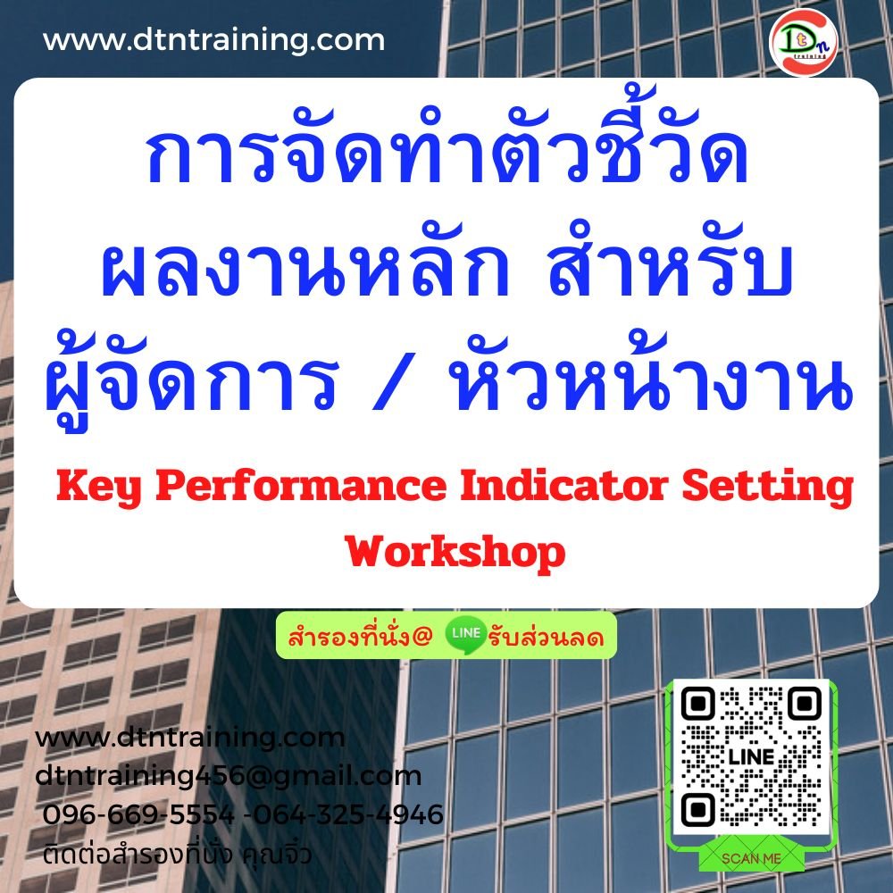 Key Performance Indicator Setting Workshop