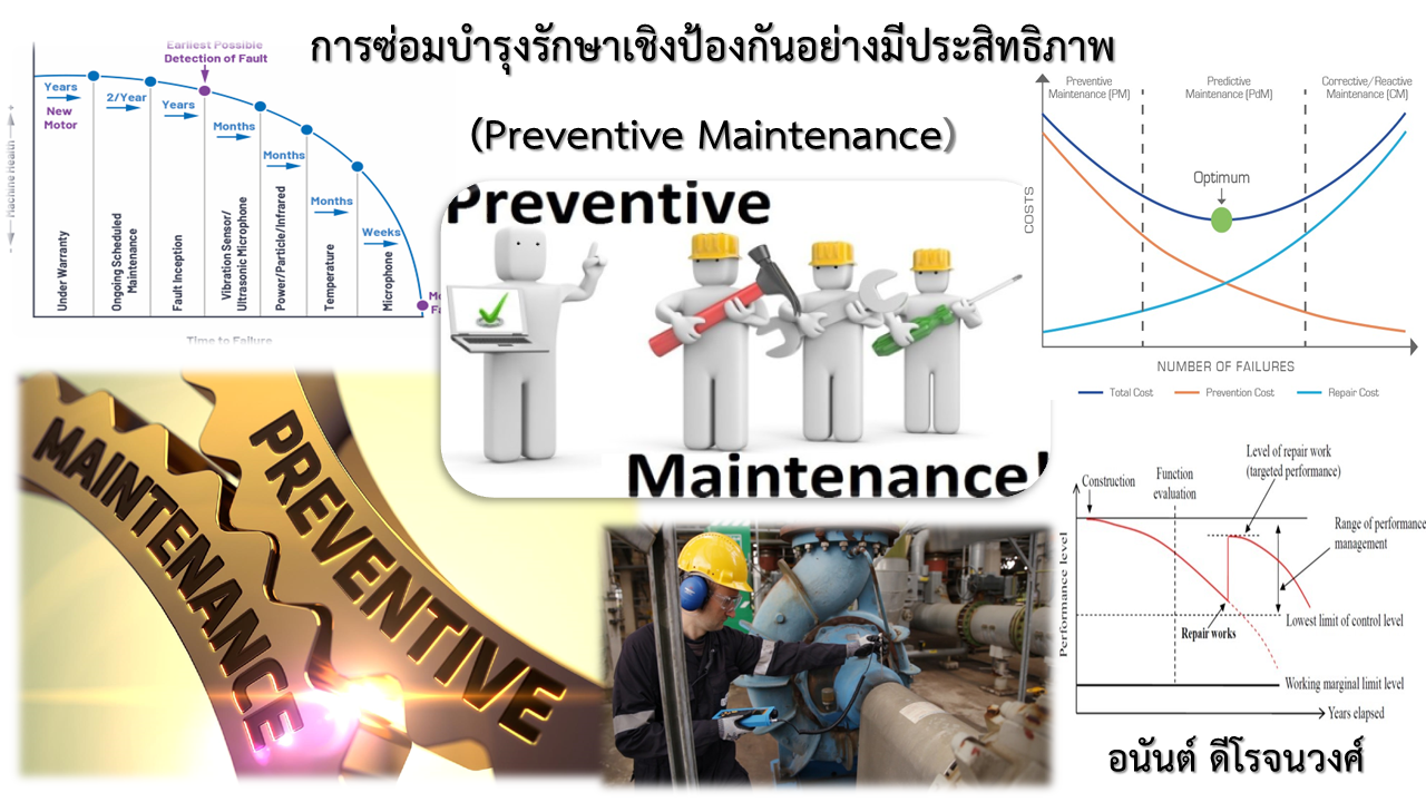 หลักสูตร การซ่อมบำรุงรักษาเชิงป้องกันอย่างมีประสิทธิภาพ (Preventive Maintenance) หลักสูตร การซ่อมบำรุงรักษาเชิงป้องกันอย่างมีประสิทธิภาพ (Preventive Maintenance)