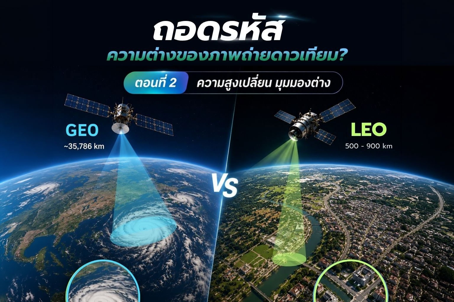  ถอดรหัส ความต่างของภาพถ่ายดาวเทียม? ตอนที่ 2