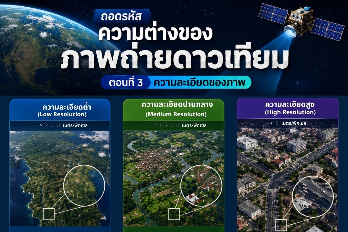  ถอดรหัส ความต่างของภาพถ่ายดาวเทียม? ตอนที่ 3