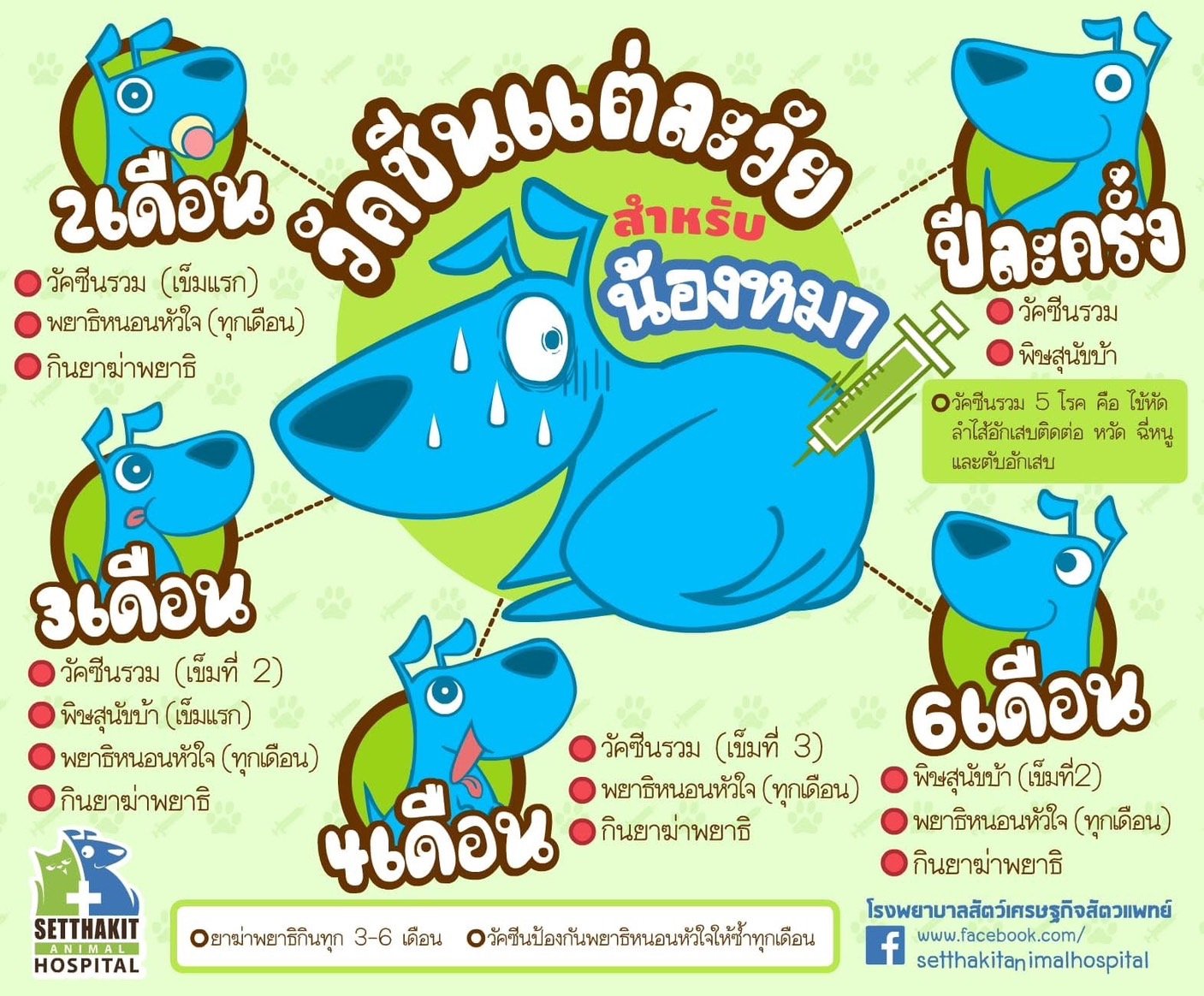 โปรแกรมวัคซีนสำหรับสุนัข โปรแกรมวัคซีนสำหรับสุนัข