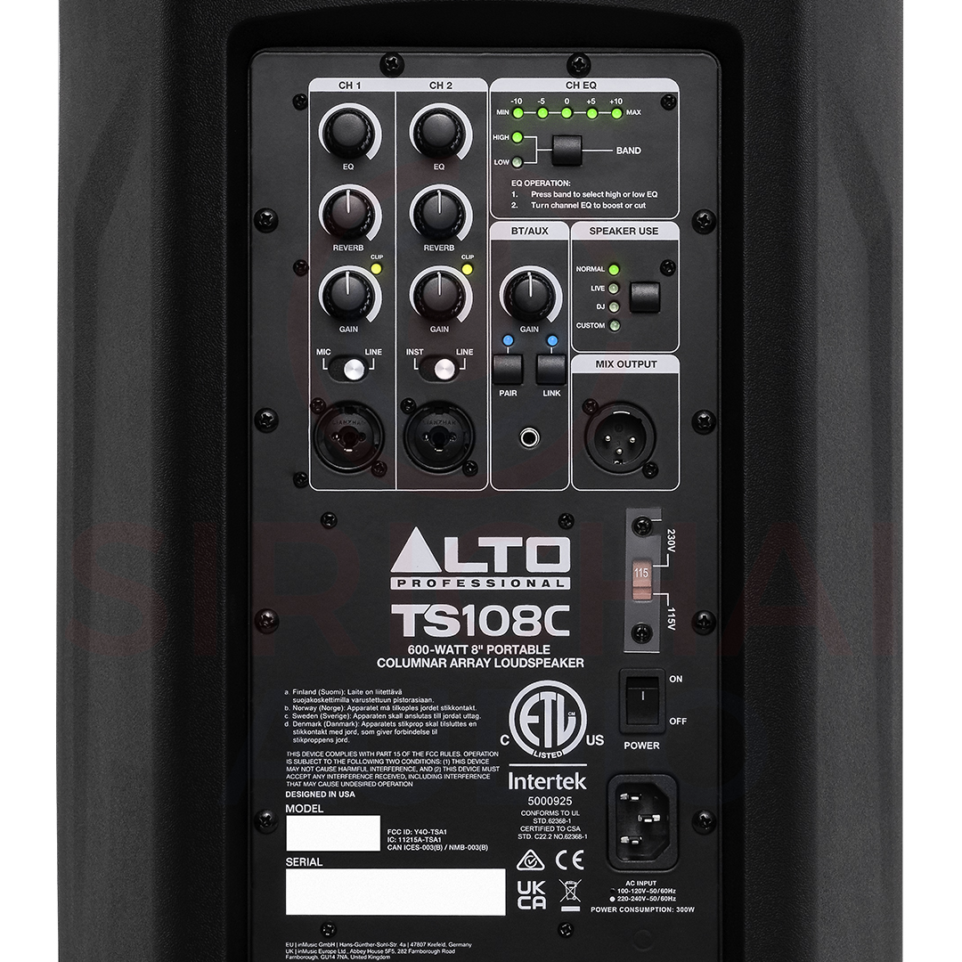 Qtx Active Column Array ลำโพงACTIVE Column Array ALTO รุ่น TS108c