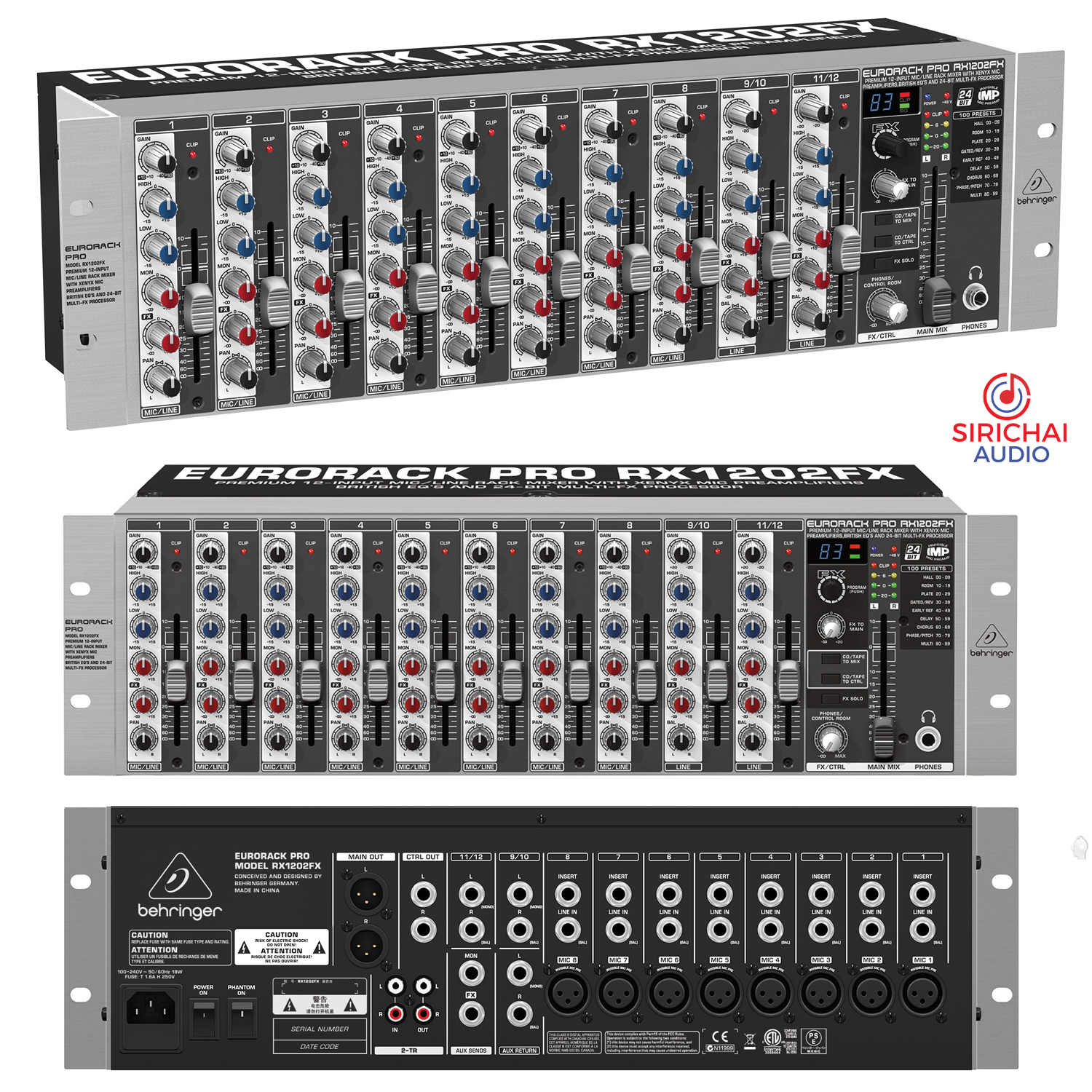 BEHRINGER RX1202FX MIXER - sirichaiaudio BEHRINGER RX1202FX MIXER - sirichaiaudio