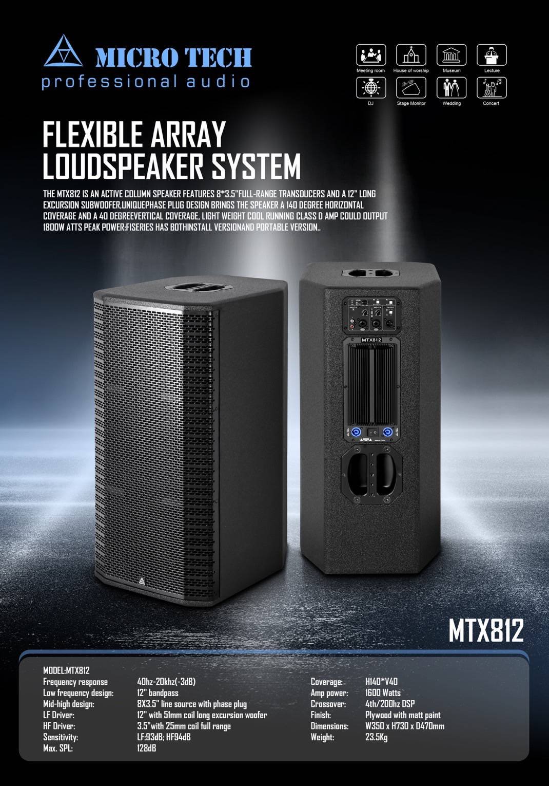 ลำโพงActive Microtech รุ่น MTX812