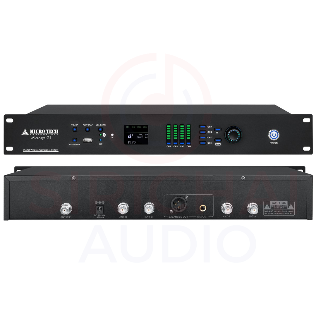 Microsys Control Box ไมค์ประชุมไร้สาย MICROTECH รุ่น Microsys G1 , G2 , G3