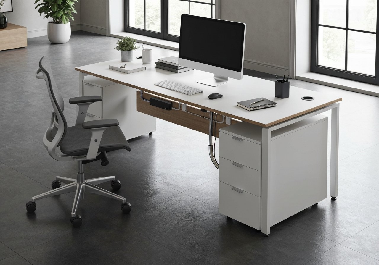  โต๊ะทํางานในออฟฟิศ