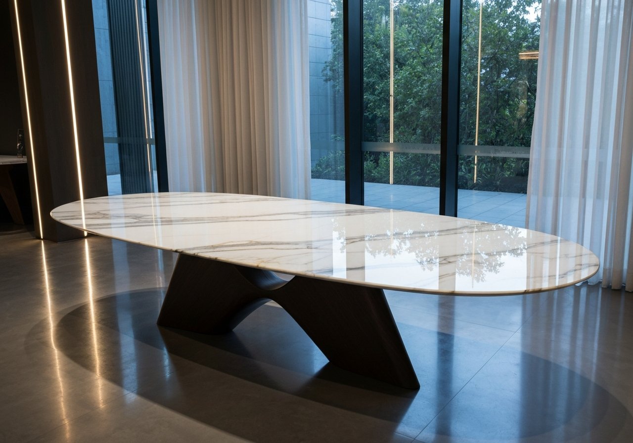 สั่งทํา โต๊ะทานข้าวทรงไข่