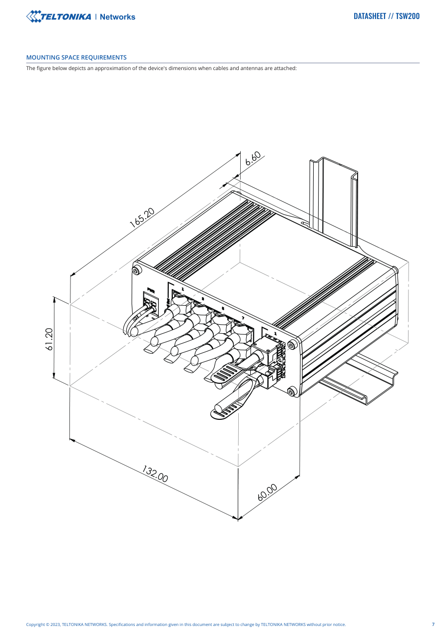 TSW200 specification page 7
