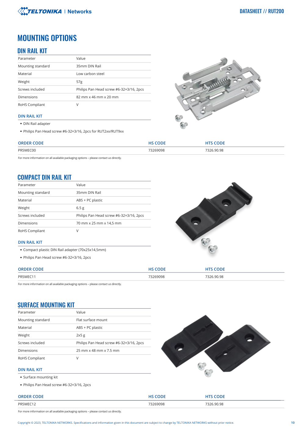 RUT200 Data Sheet หน้า 10