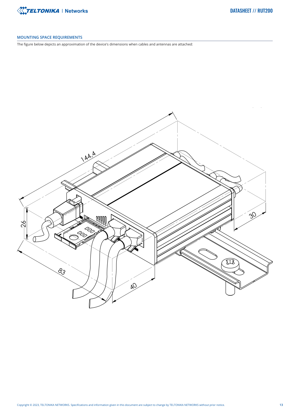 RUT200 Data Sheet หน้า 13