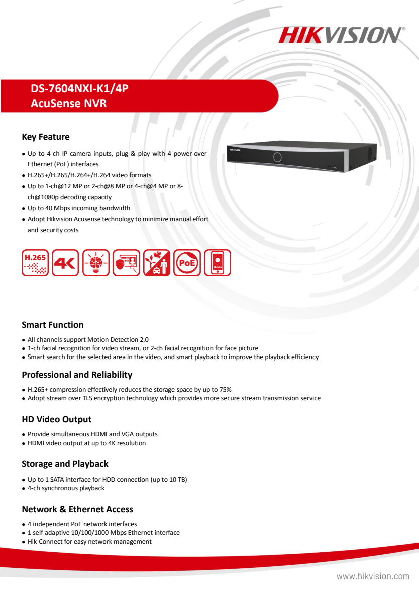 DS-7604NXI-K1 4P สเปกหน้า 1