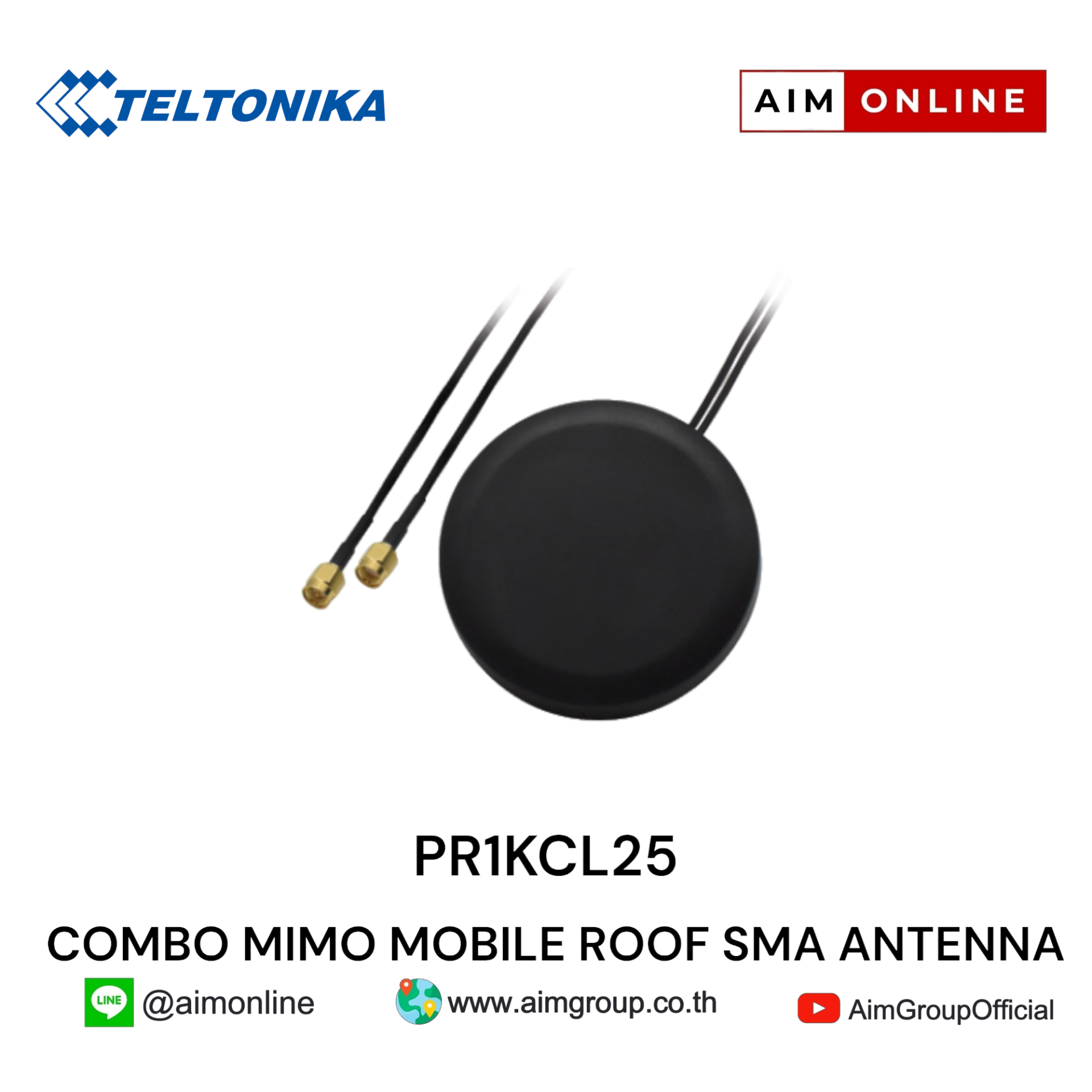 Magnetická anténa Teltonika SMA PR1KRT25 Bluetooth Magnetická anténa Teltonika SMA PR1KRT25 Bluetooth