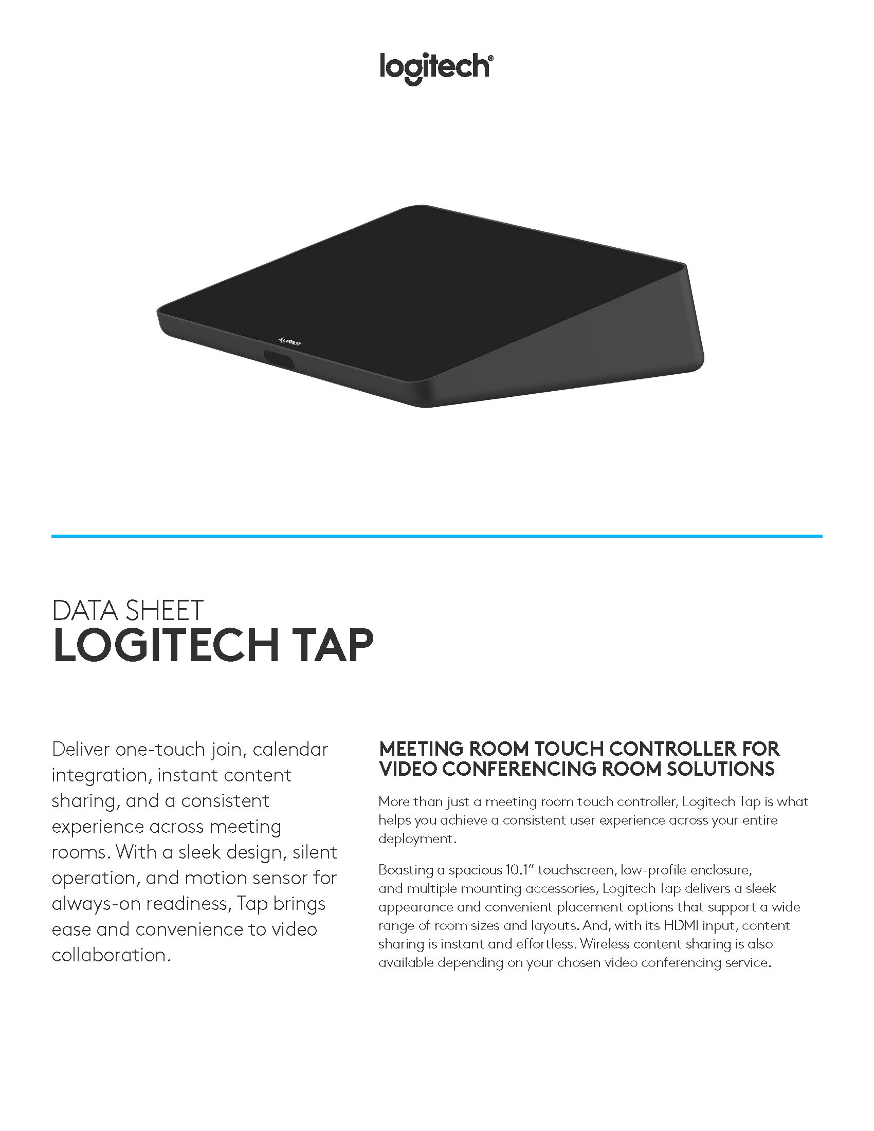 Touch Control Tap TAP-TOUCHCONTROL LOGITECH DISPLAY ราคาพิเศษ