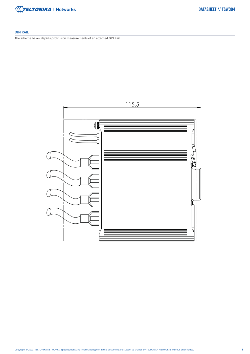TSW304 Data Sheet หน้า 8