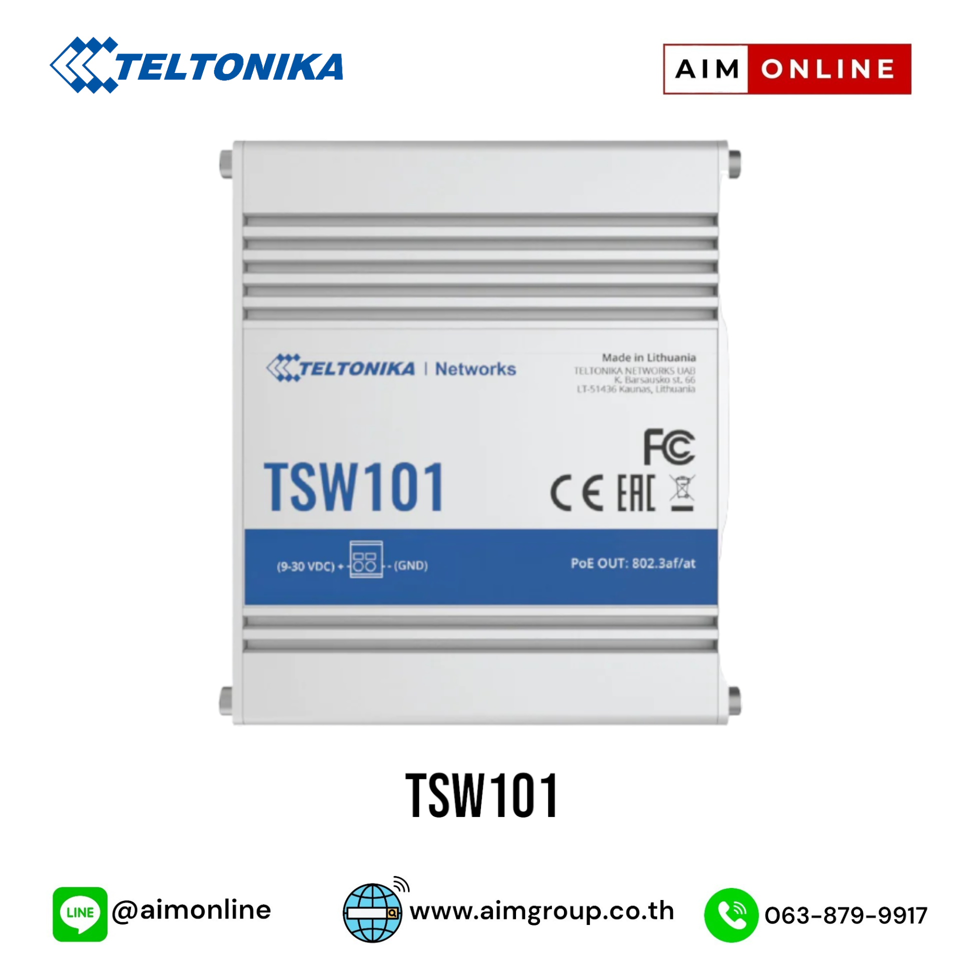 Tw101 Sign TSW101 TSW101 5 x Gigabit Ethernet ports