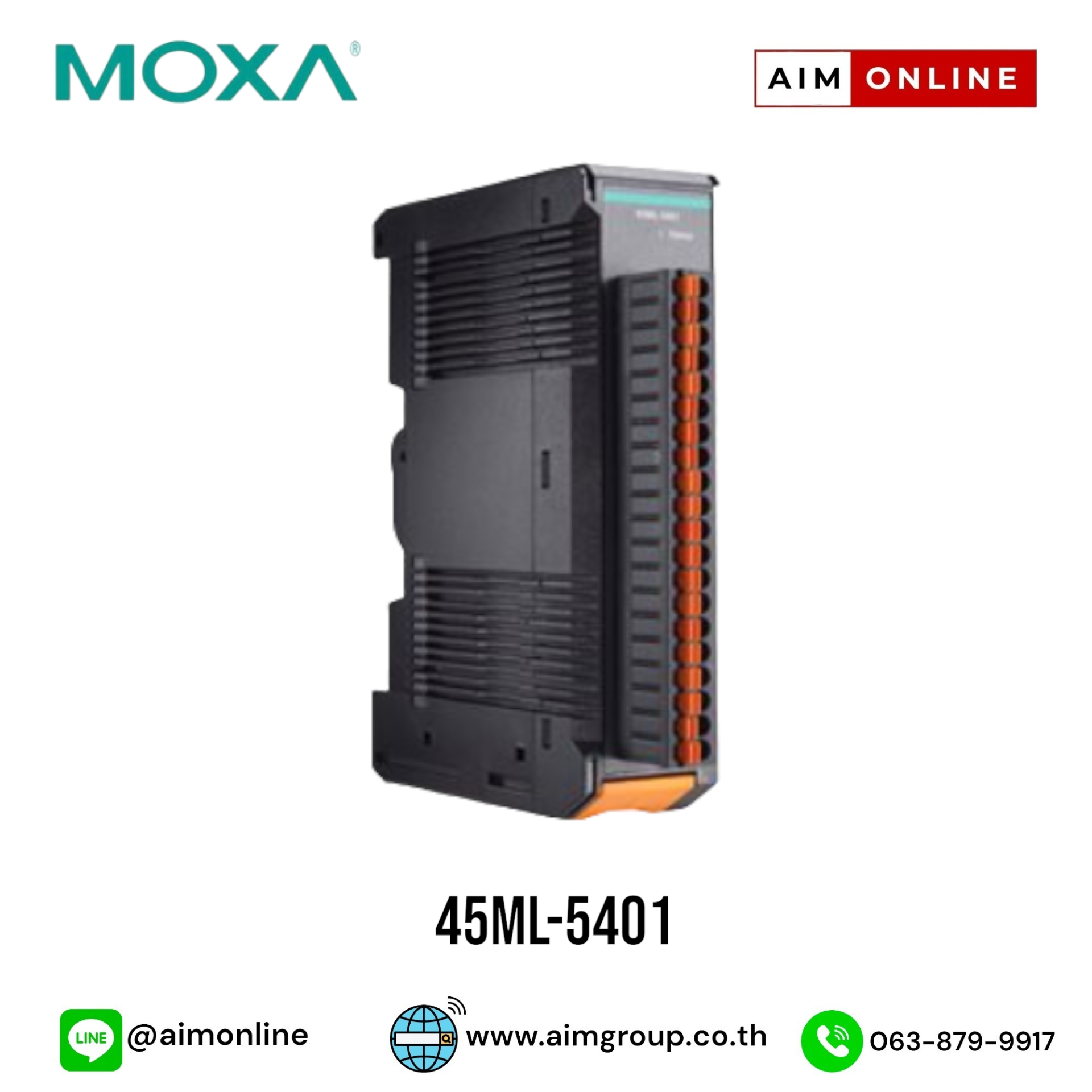 Moxa's controllers and I/O Model:45ML-5401ราคาพิเศษ20,500.-
