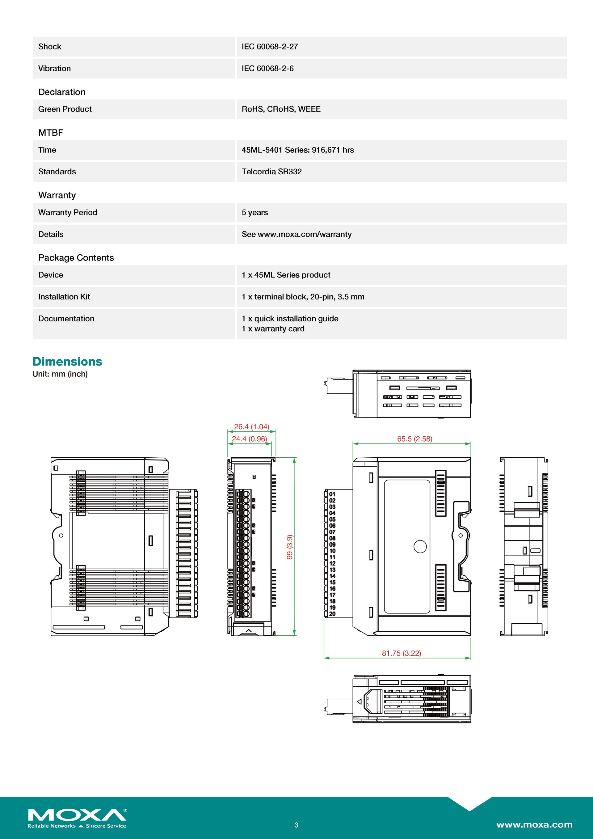 Moxa's controllers Model:45ML-5401-Tราคาพิเศษ 24,920.-