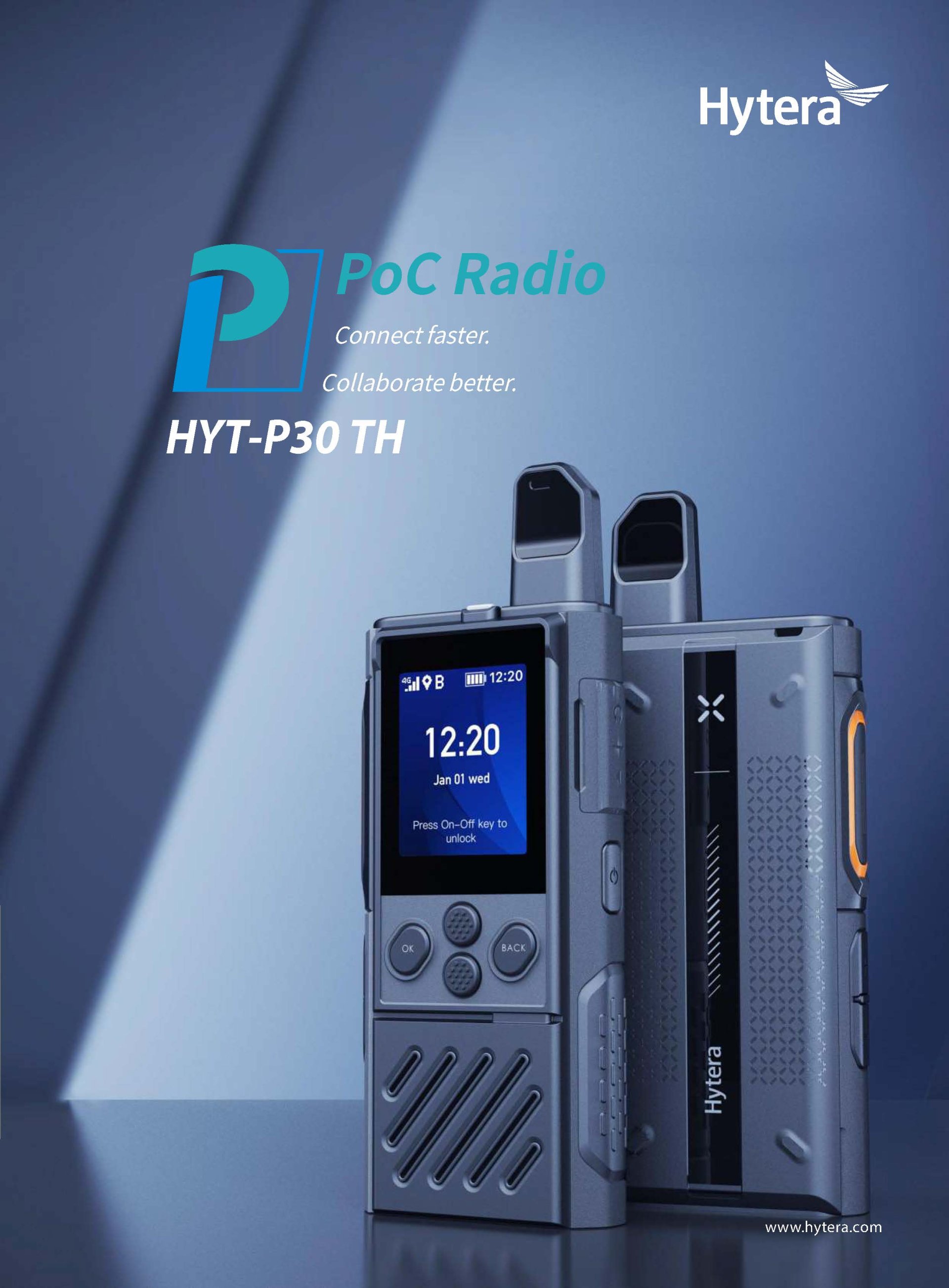 Hytera Stand POC Radio Hytera P30 เป็นวิทยุแบบ Push-to-Talk
