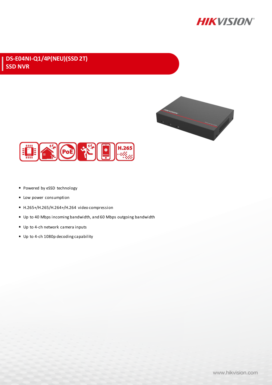 DS-E04NI-Q1/4P specification page 1