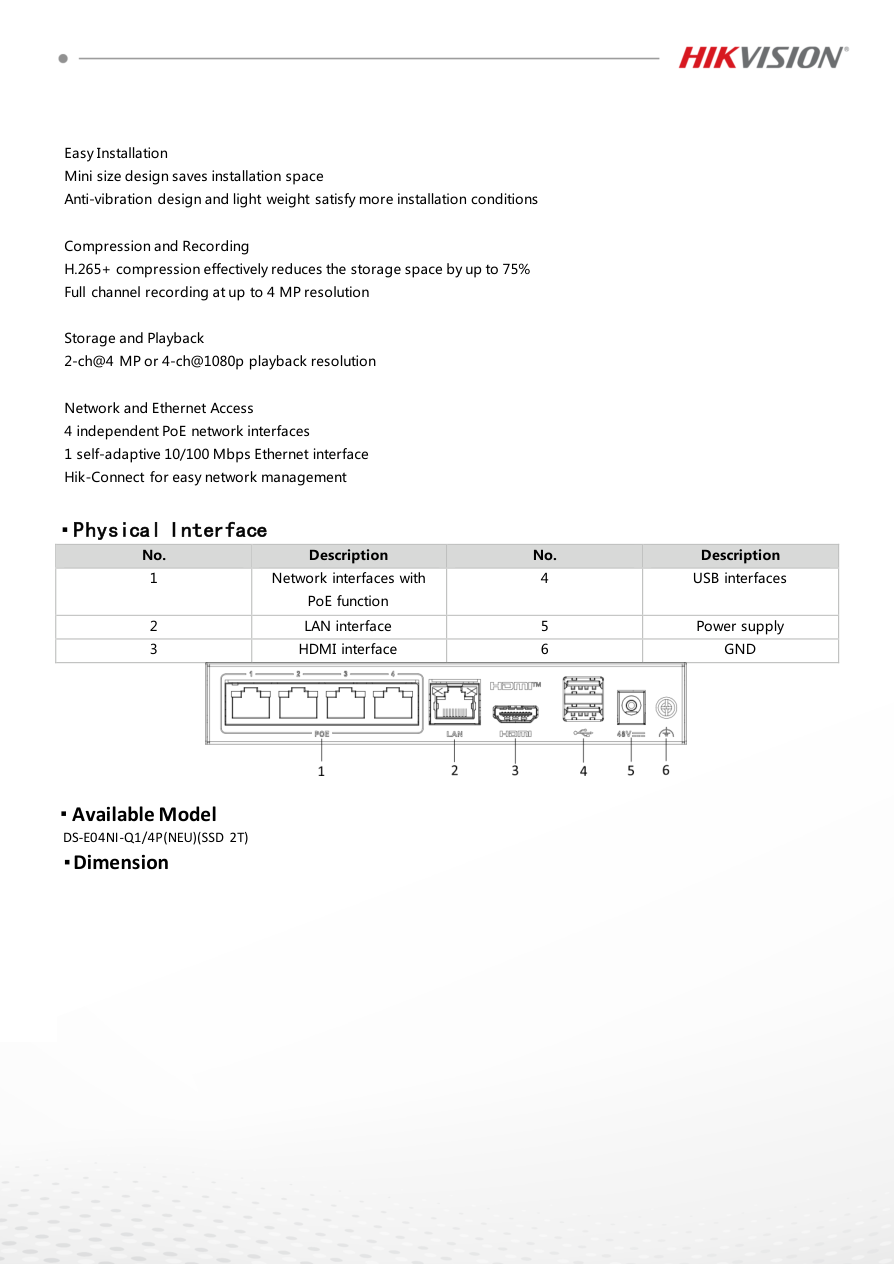 DS-E04NI-Q1/4P specification page 3