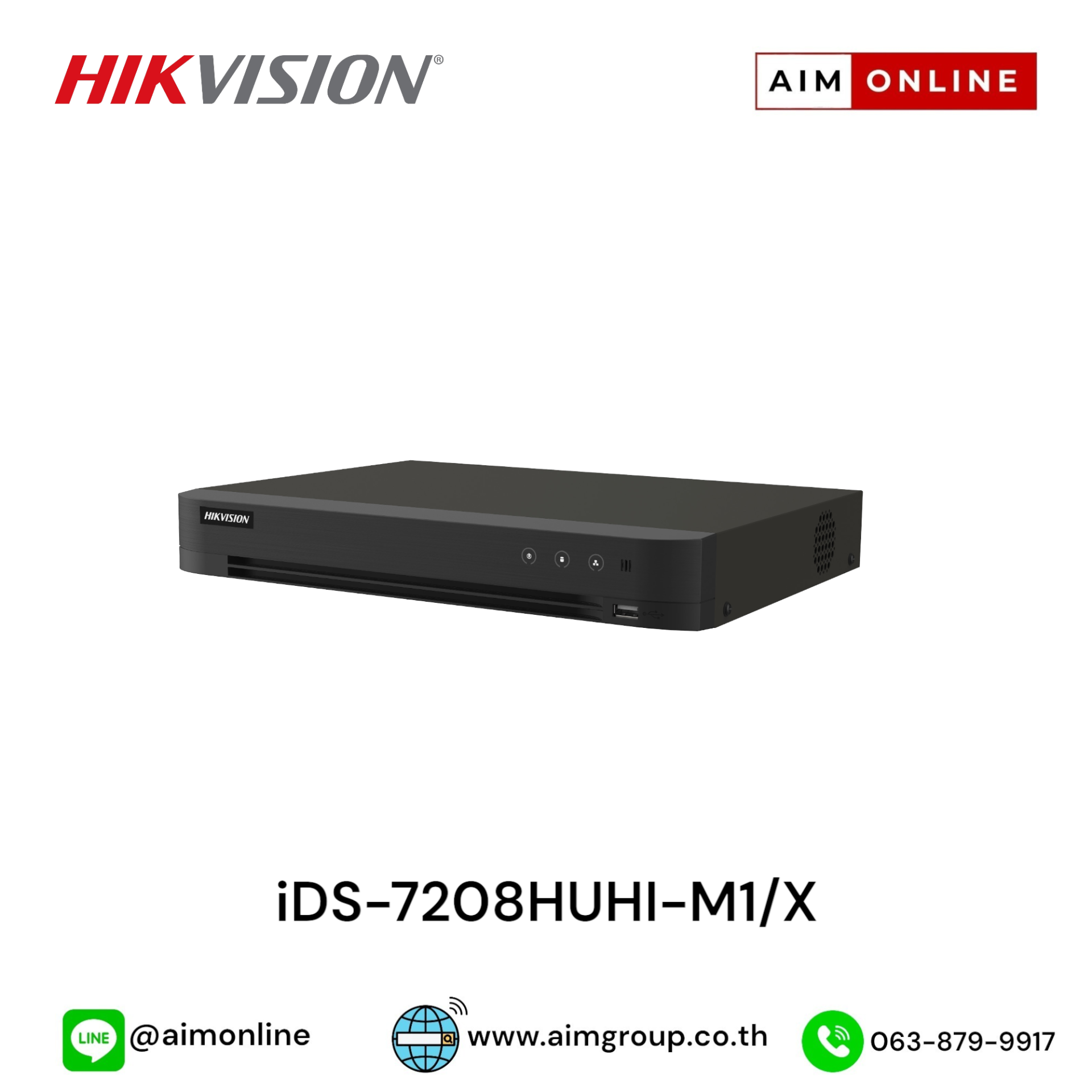 Hikvision Hikvision iDS-7208HUHI-M1/S 8MP 8-Channel DVR โ 4K 8MP CCTV camera available in Pakistan
