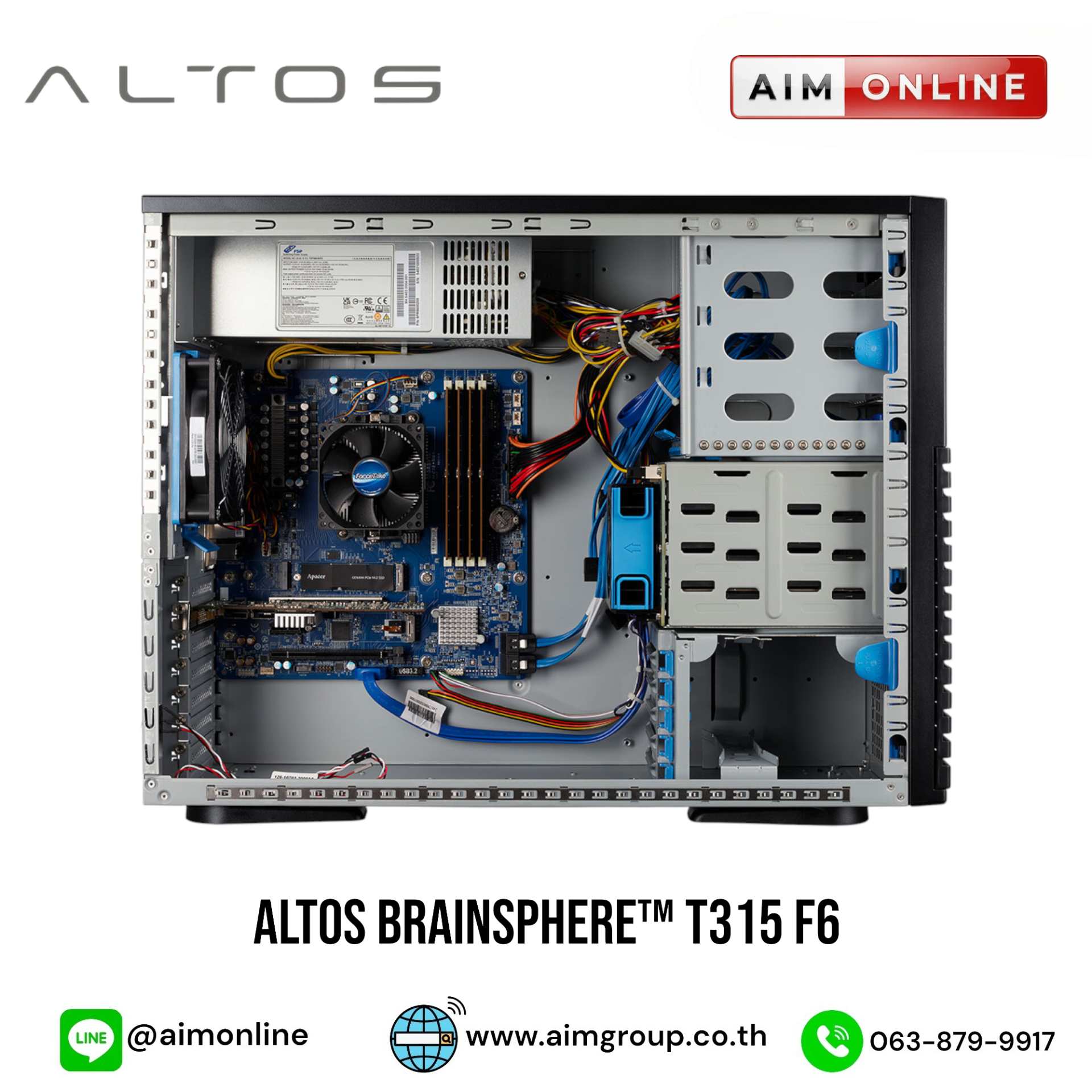 Altos Cpu/ram Extension ALTOS Model : T315 F6 CPU AMD EPYC™ 4464P