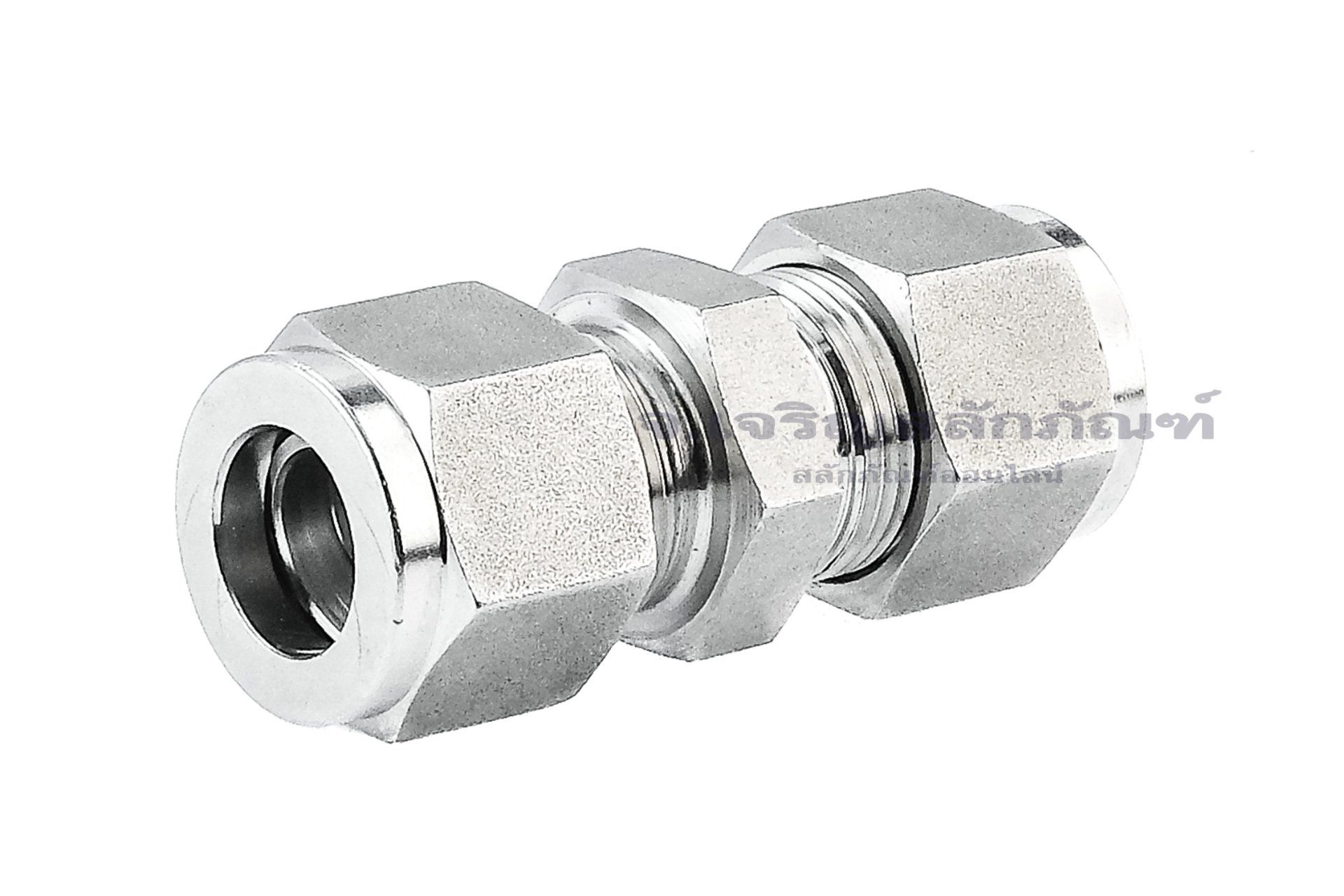 ข้อต่อตรงตาไก่สแตนเลสเกรด 316 (เสียบสาย x เสียบสาย) 1/2" x 1/2" (12.7 x ...