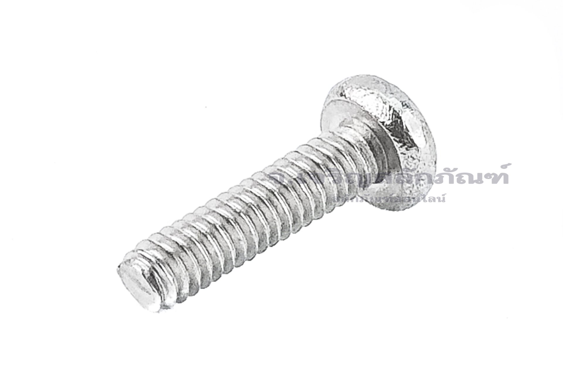 น็อตหัวกลมแฉกสแตนเลส M2x8 เกลียวตลอด - jspstore