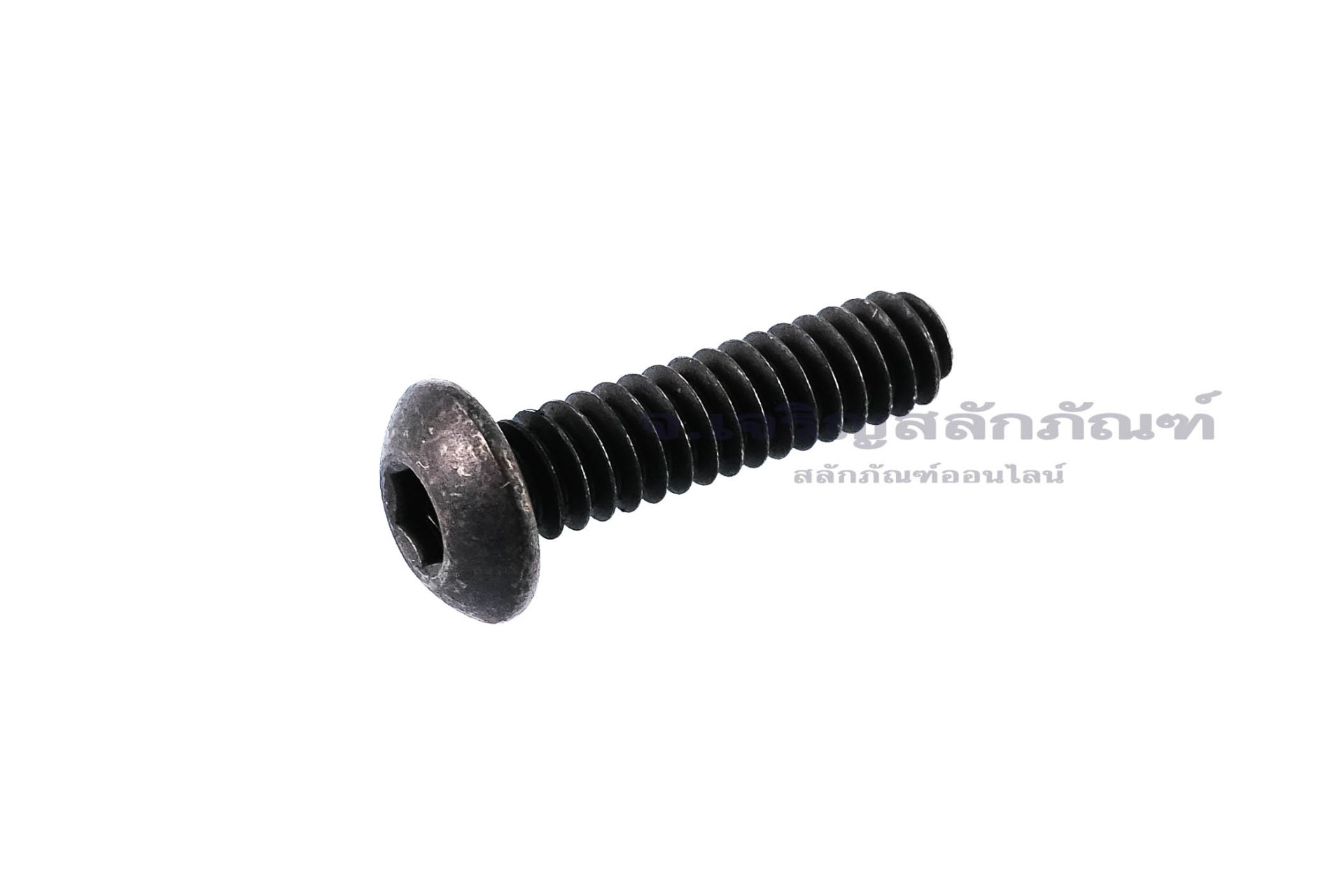น็อตหัวจมกลมดำ #10-24 x 3/4" (เบอร์ 10 เกลียว 24 ยาว 3/4") วัดความโตเป็นมิลได้ 4.8x19 mm