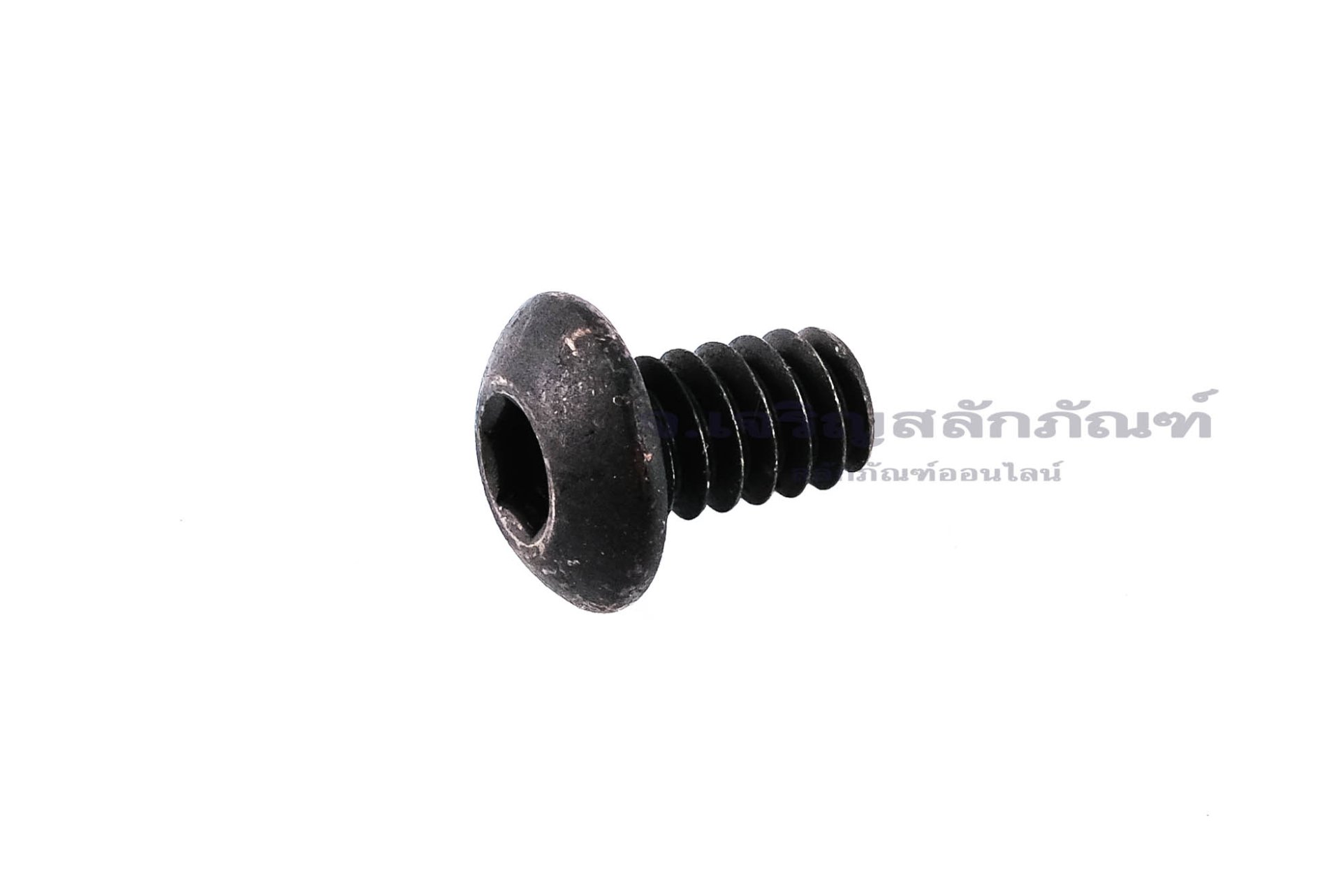 น็อตหัวจมกลมดำ #10-24 x 5/16" (เบอร์ 10 เกลียว 24 ยาว 5/16") วัดความโตเป็นมิลได้ 4.8x7.9 mm