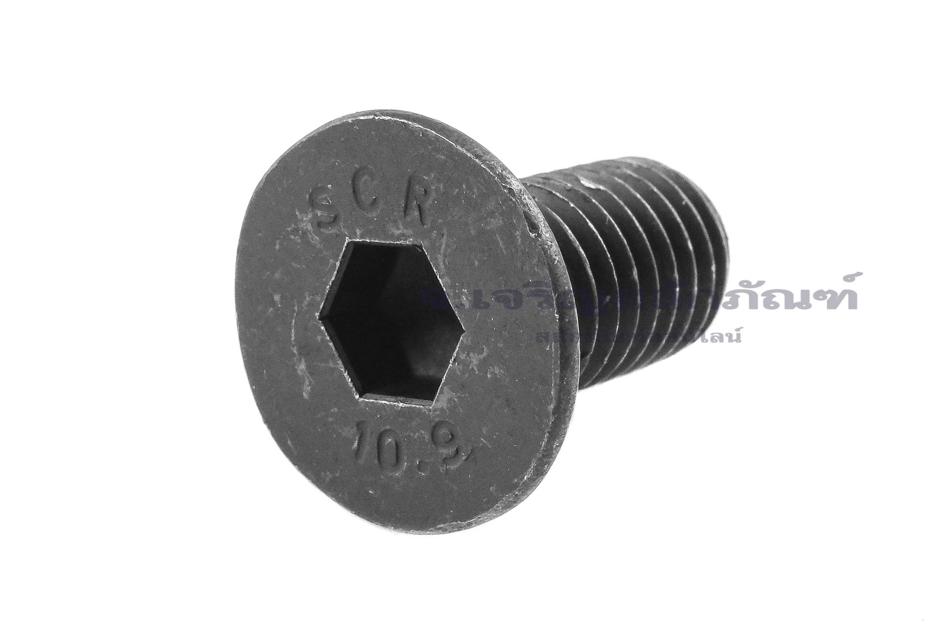 น็อตหัวจมเตเปอร์ดำ 1/2" เกลียว 13 (UNC) ยาว 1" เกรด 10.9 เกลียวตลอด