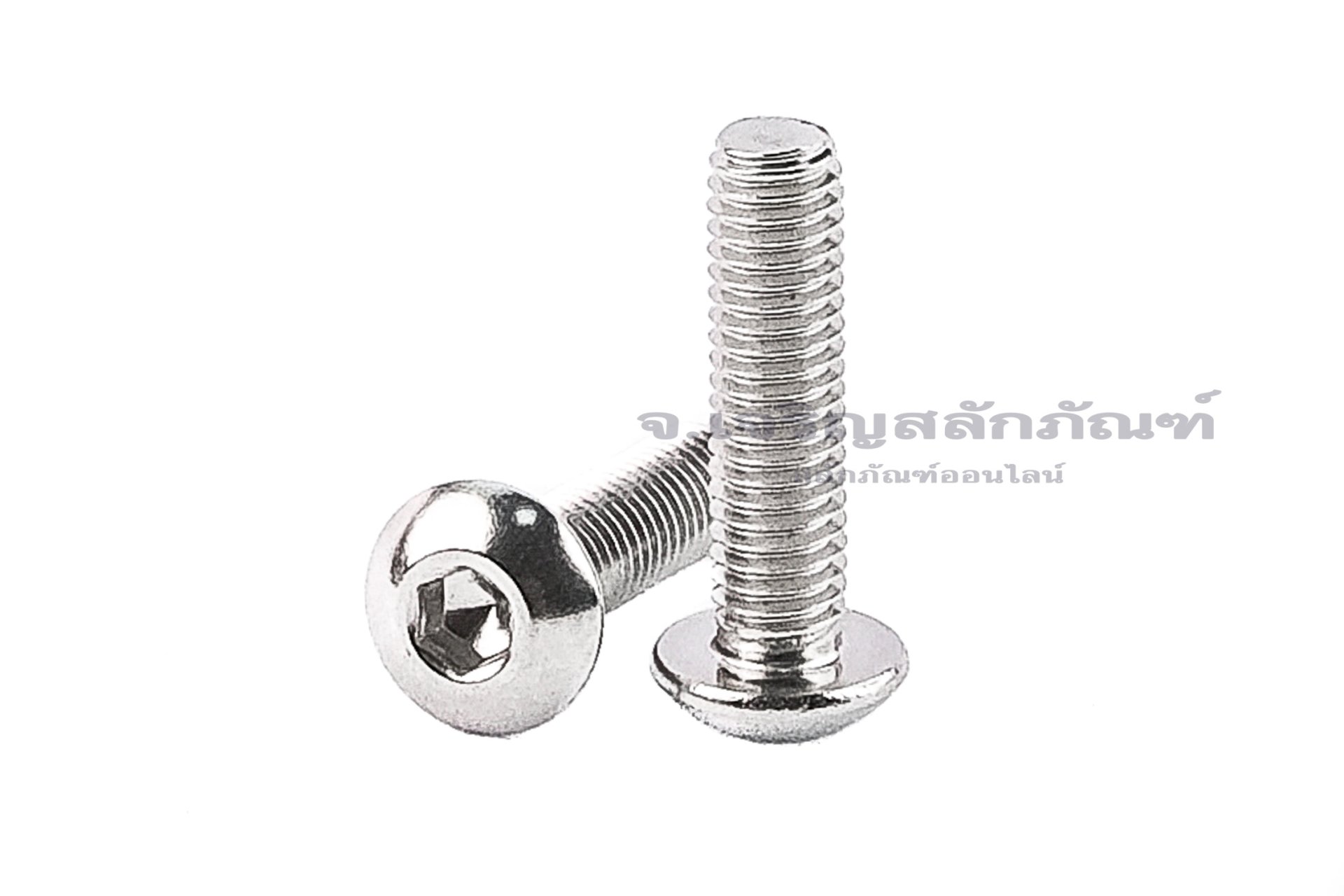 น็อตหัวจมกลมสแตนเลส 3/16" เกลียว (UNF) 32 ยาว 3/4"