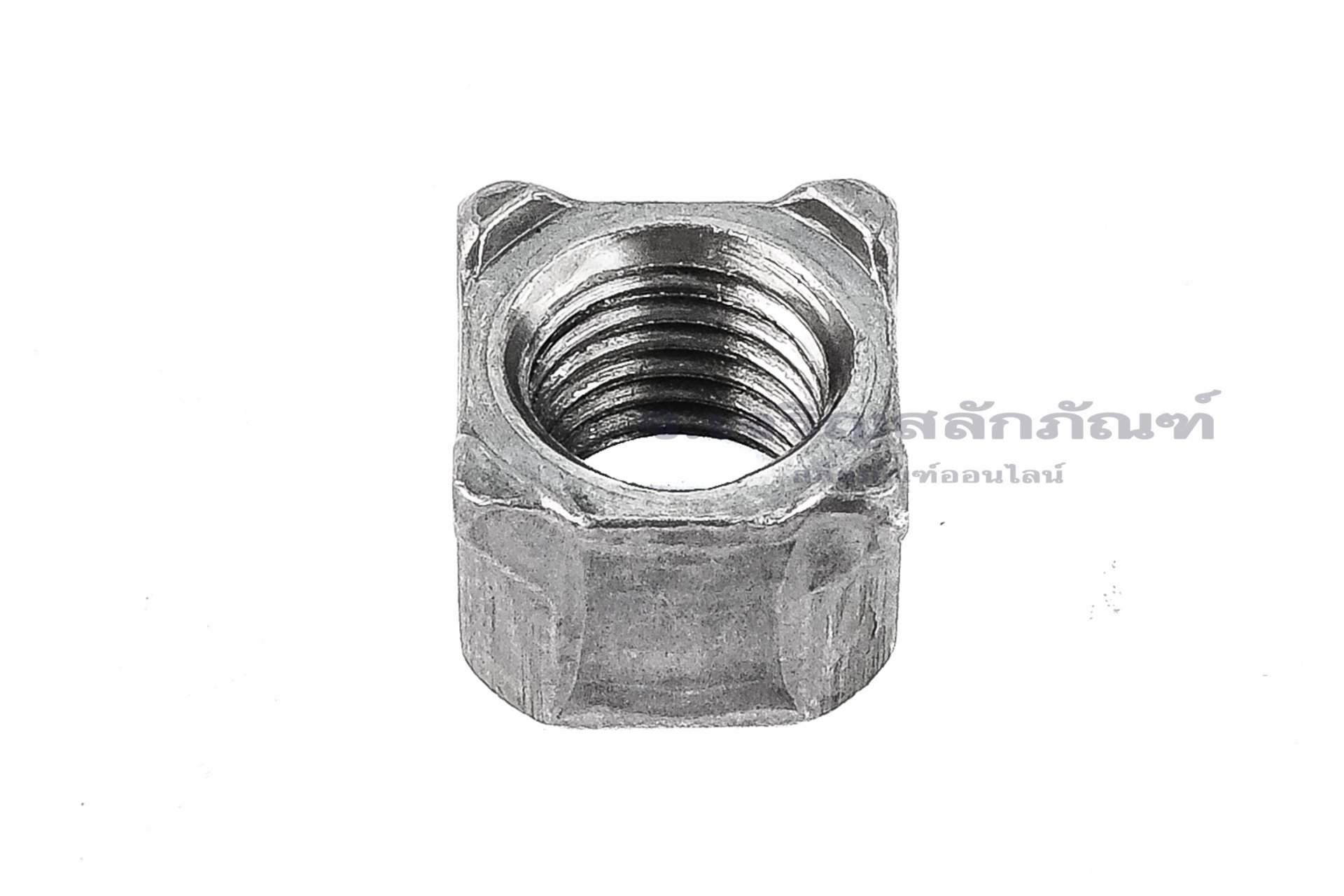 หัวน็อตหัวน็อตอาร์คเหล็ก หัวน็อตเชื่อมทรงสี่เหลี่ยม ขนาด M10x1.25 (กว้างxยาวxสูง) 14x14x10 mm