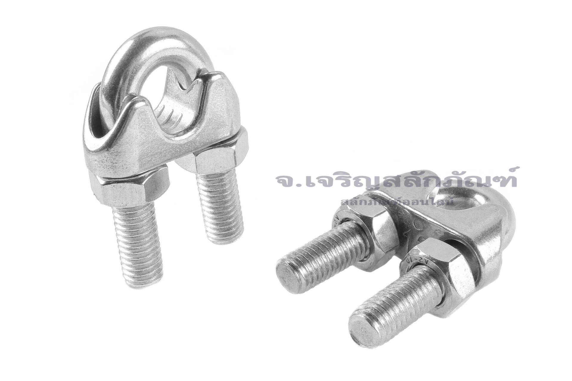 กิ๊บจับสลิงสแตนเลสเกรด 316 Stainless Steel Wire Rope Clip ขนาด 12 mm (1/2")