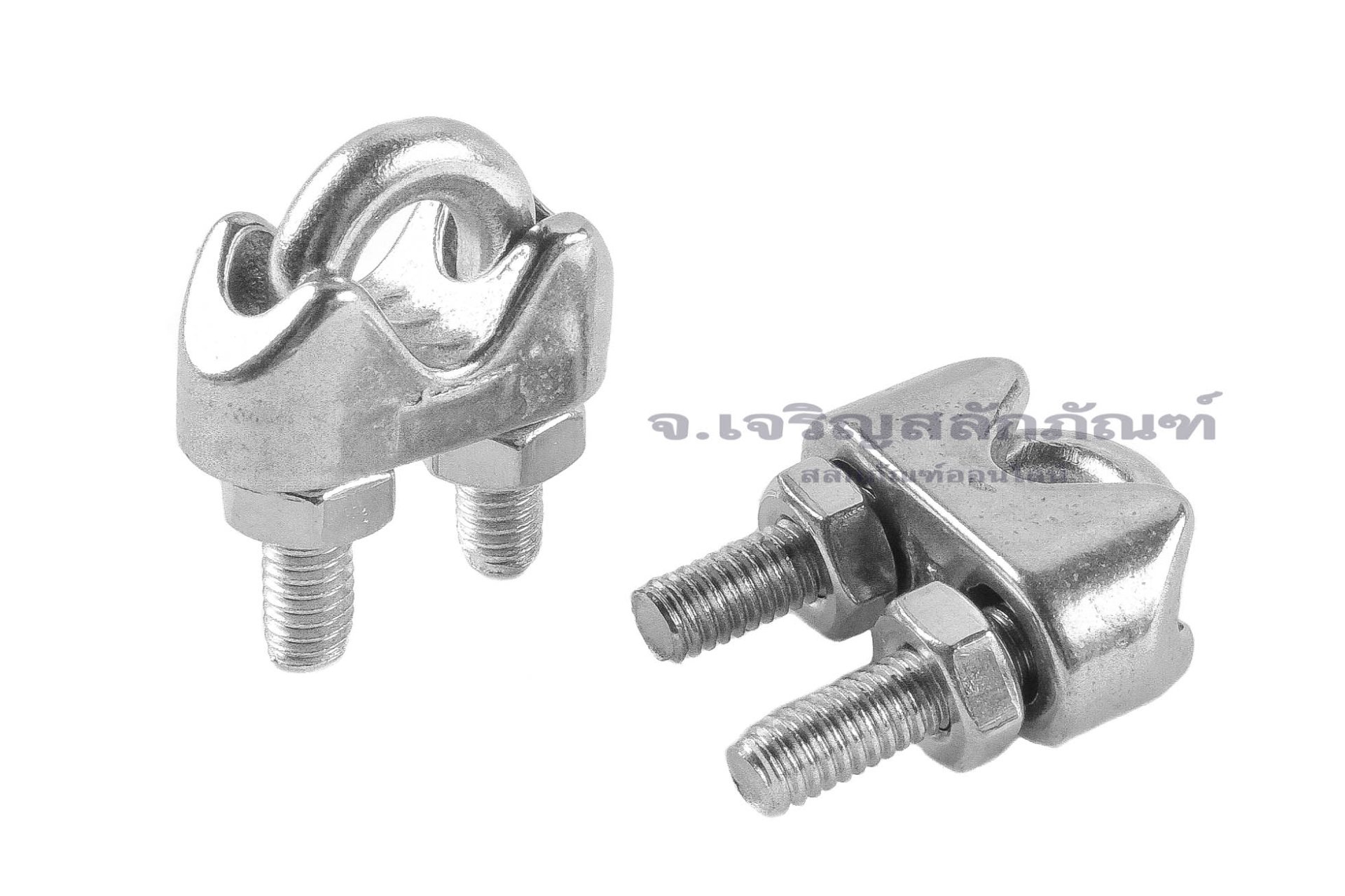 กิ๊บจับสลิงสแตนเลสเกรด 316 Stainless Steel Wire Rope Clip ขนาด 4 mm