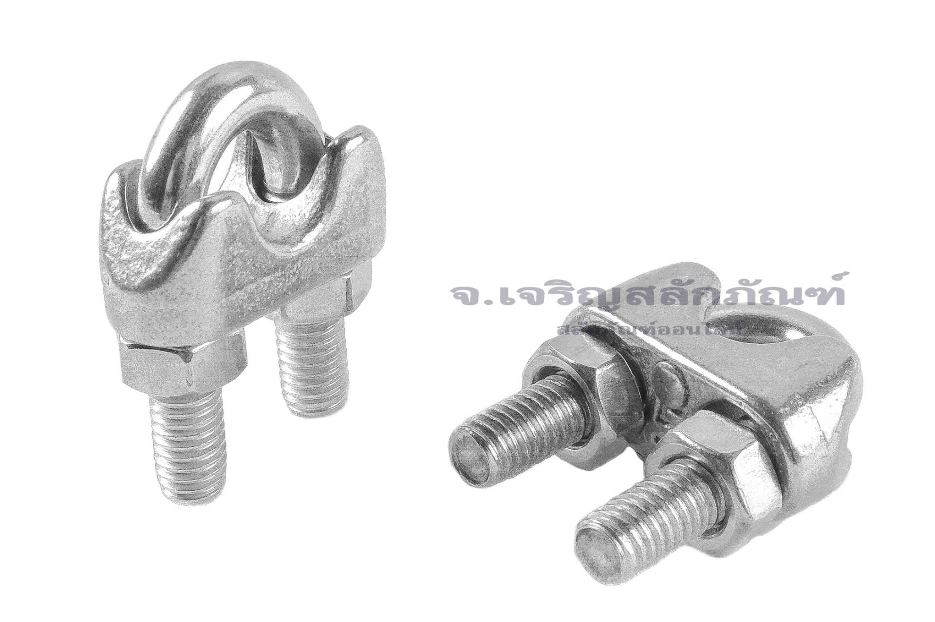 กิ๊บจับสลิงสแตนเลสเกรด 316 Stainless Steel Wire Rope Clip ขนาด 5 mm (3/16")