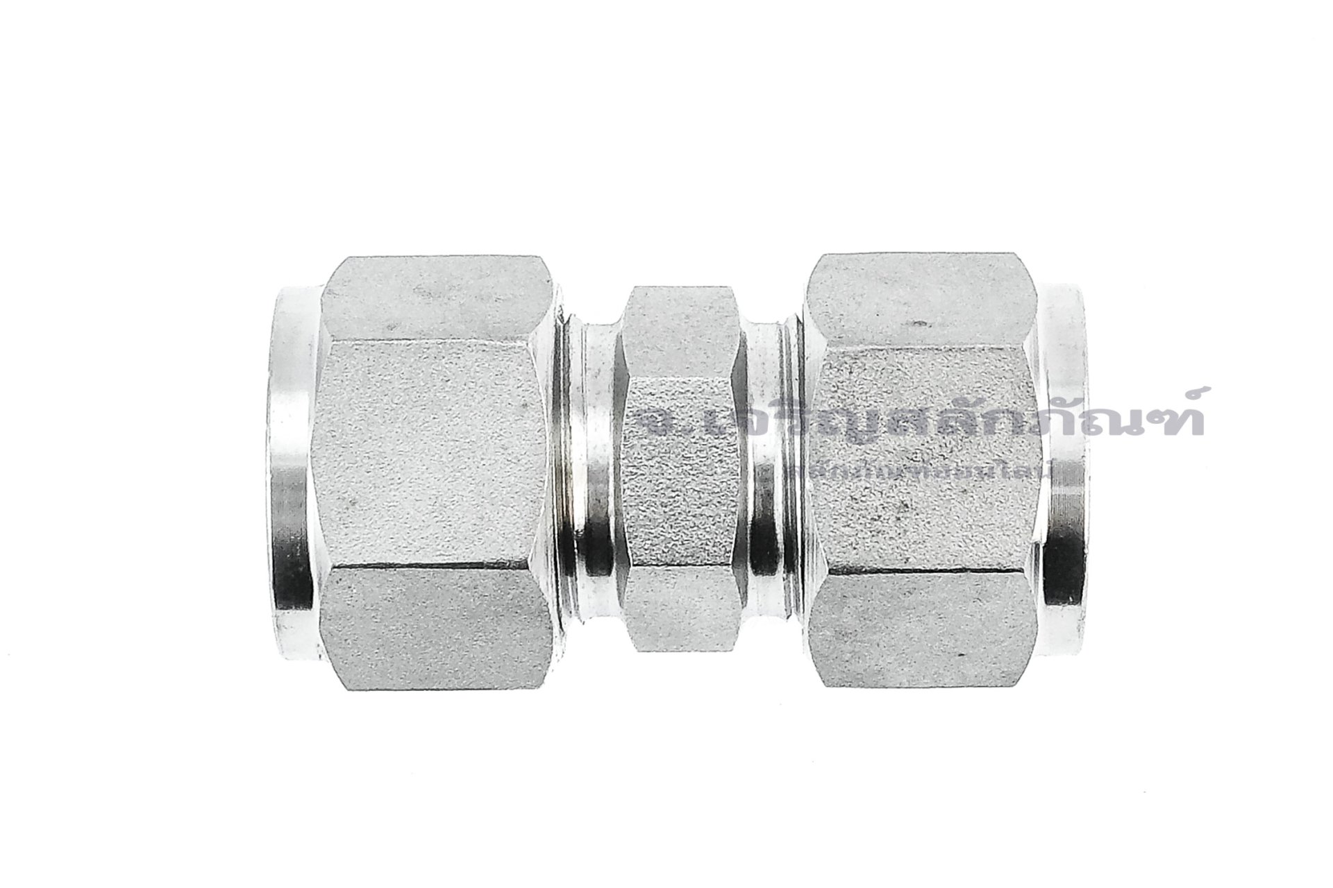ข้อต่อตรงตาไก่สแตนเลสเกรด 316 (เสียบสาย x เสียบสาย) 15 x 15 mm