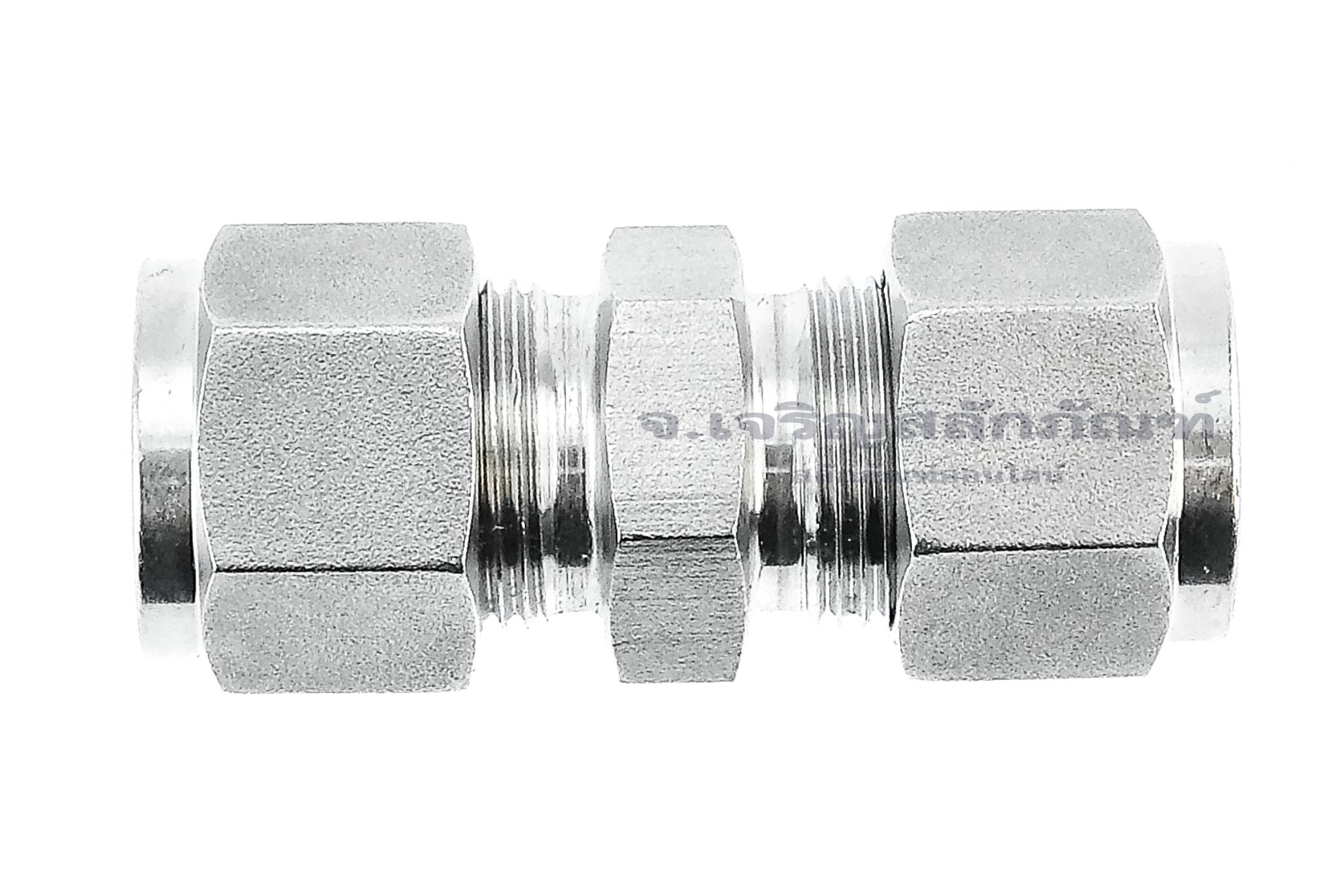 ข้อต่อตรงตาไก่สแตนเลสเกรด 316 (เสียบสาย x เสียบสาย) 1/2" x 1/2" (12.7 x 12.7 mm)
