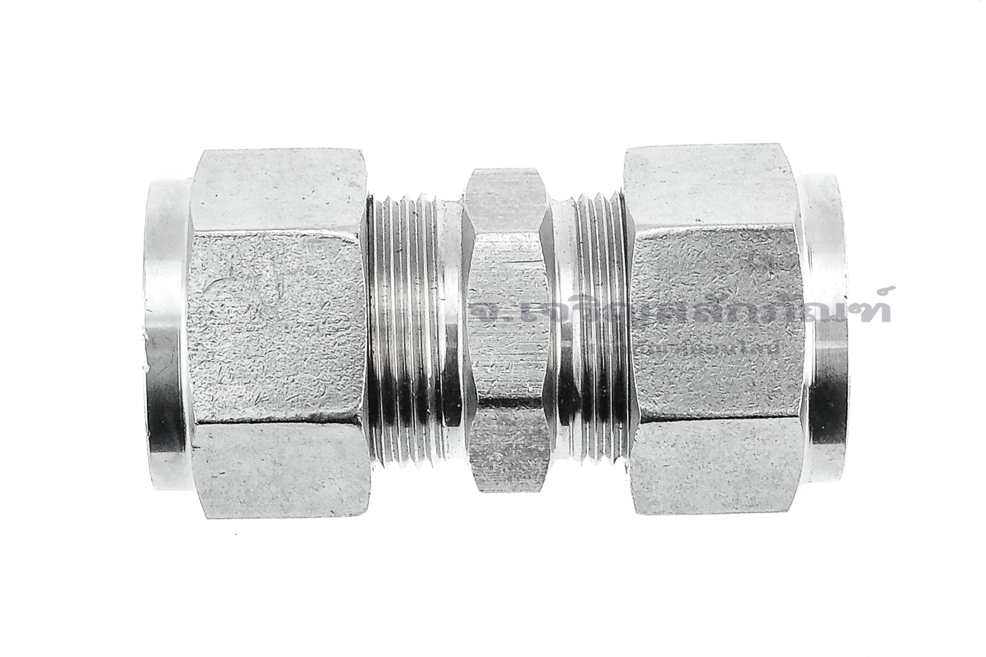 ข้อต่อตรงตาไก่สแตนเลสเกรด 316 (เสียบสาย x เสียบสาย) 20 x 20 mm