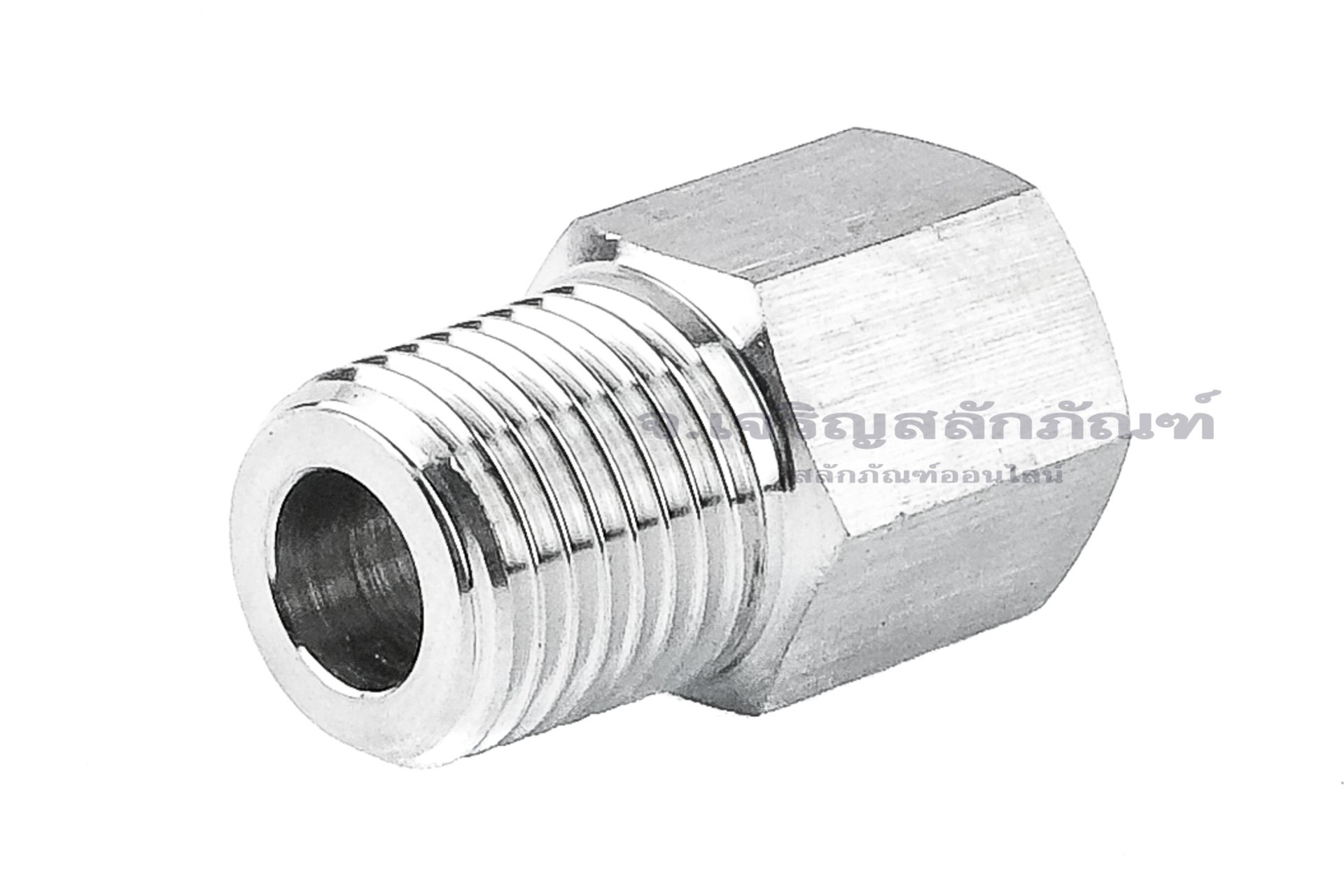 ข้อต่อตรงสแตนเลส (เกลียวใน x เกลียวใน) 1/4"-19 BSPF x 7/16"-20 UNF ข้อต่อลด-ข้อต่อเพิ่ม