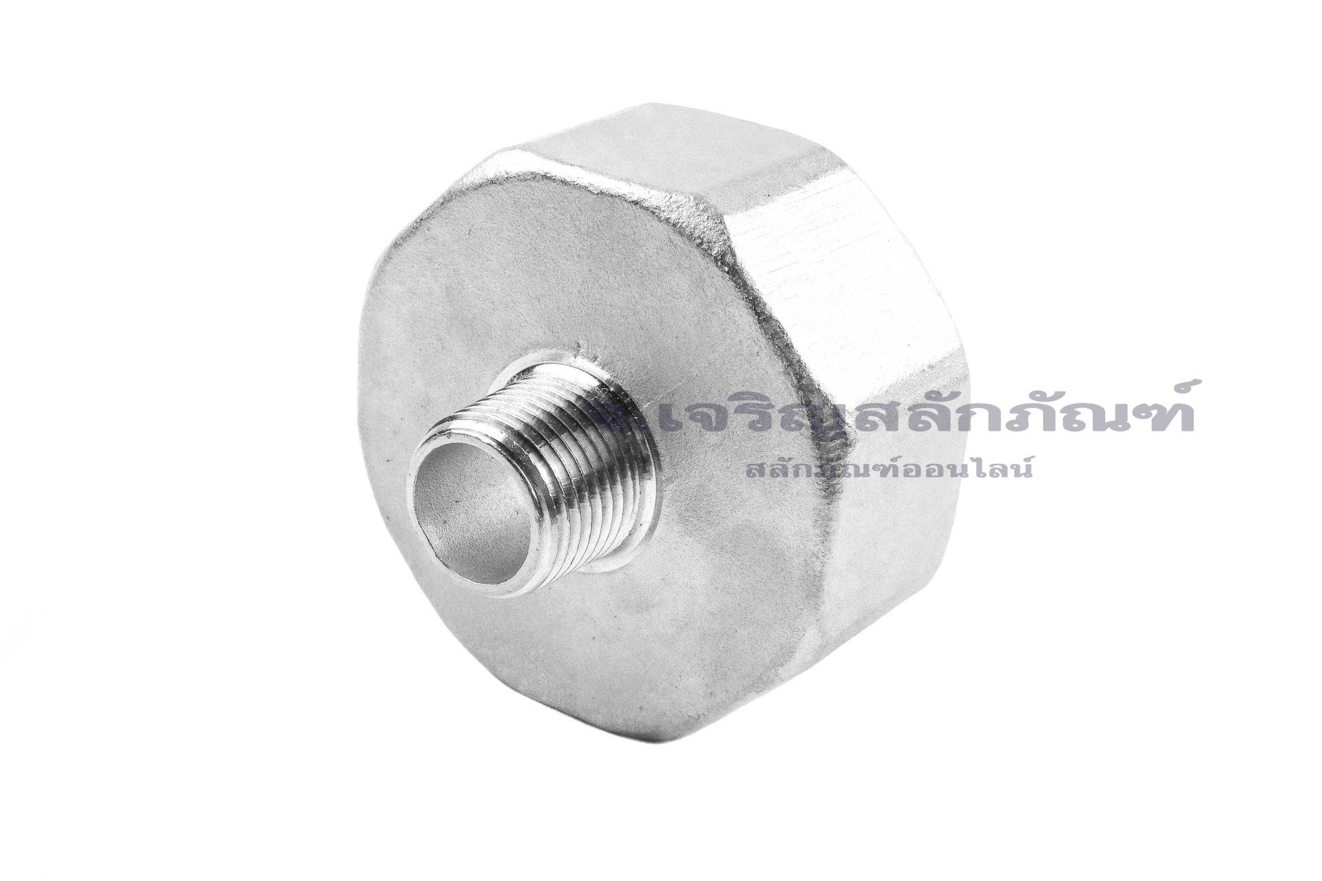 ข้อต่อตรงสแตนเลส 304 (เกลียวนอก x เกลียวใน) 1/2" x 2" ข้อต่อลด-ข้อต่อเพิ่ม