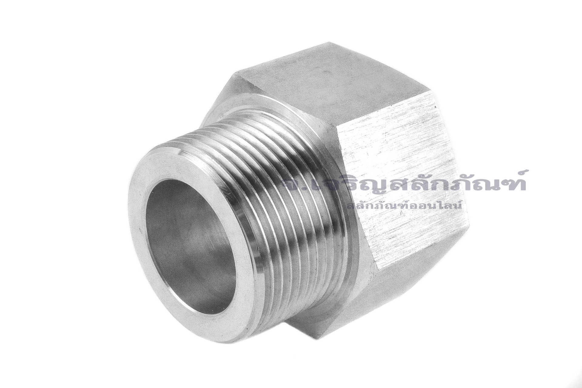 ข้อต่อตรงสแตนเลส (เกลียวนอก x เกลียวใน) 1.1/4"-11.5 NPT x 1.1/4"-11 BSPF ข้อต่อแปลง